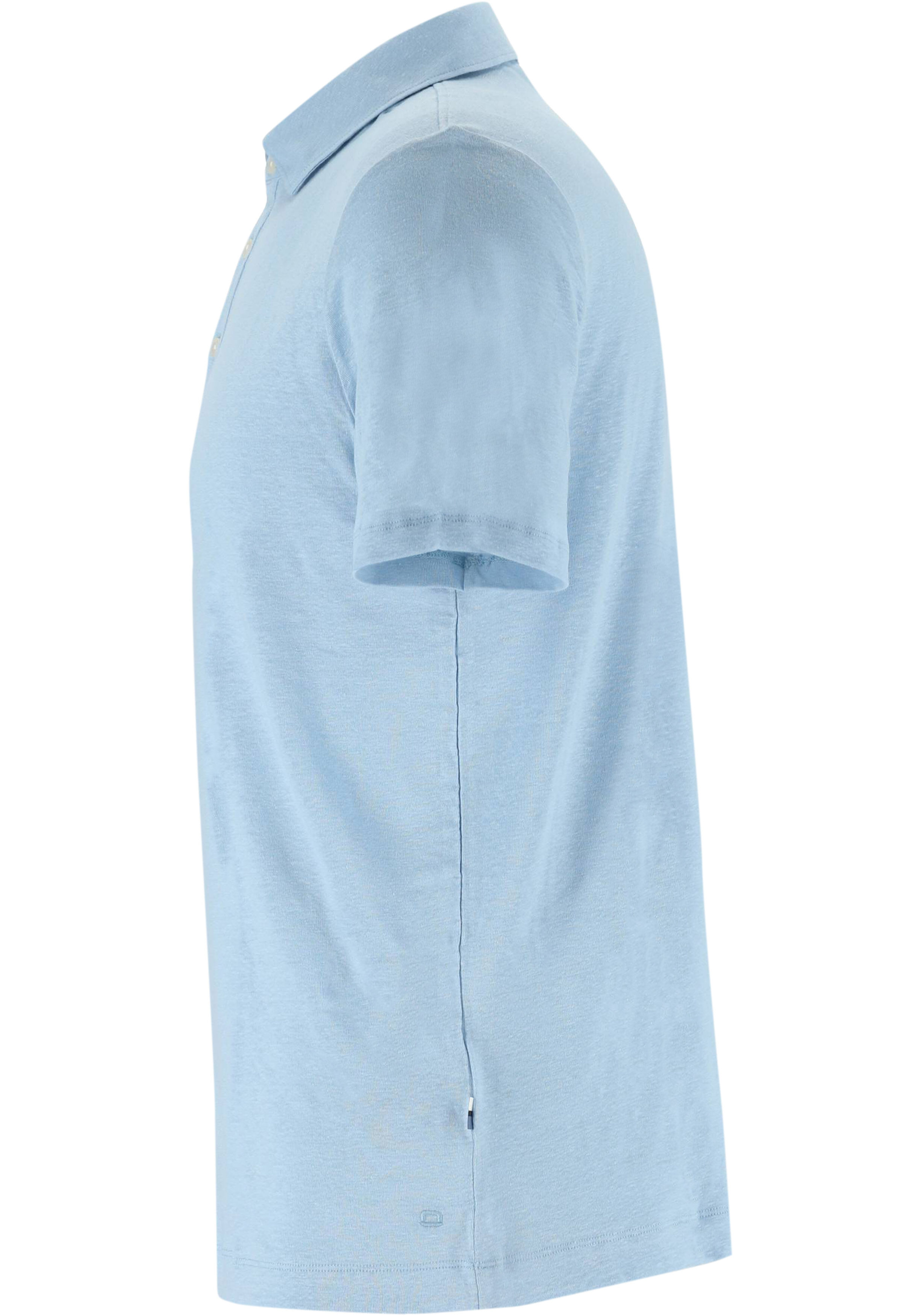 OLYMP Polo Casual, modern fit polo, lichtblauw