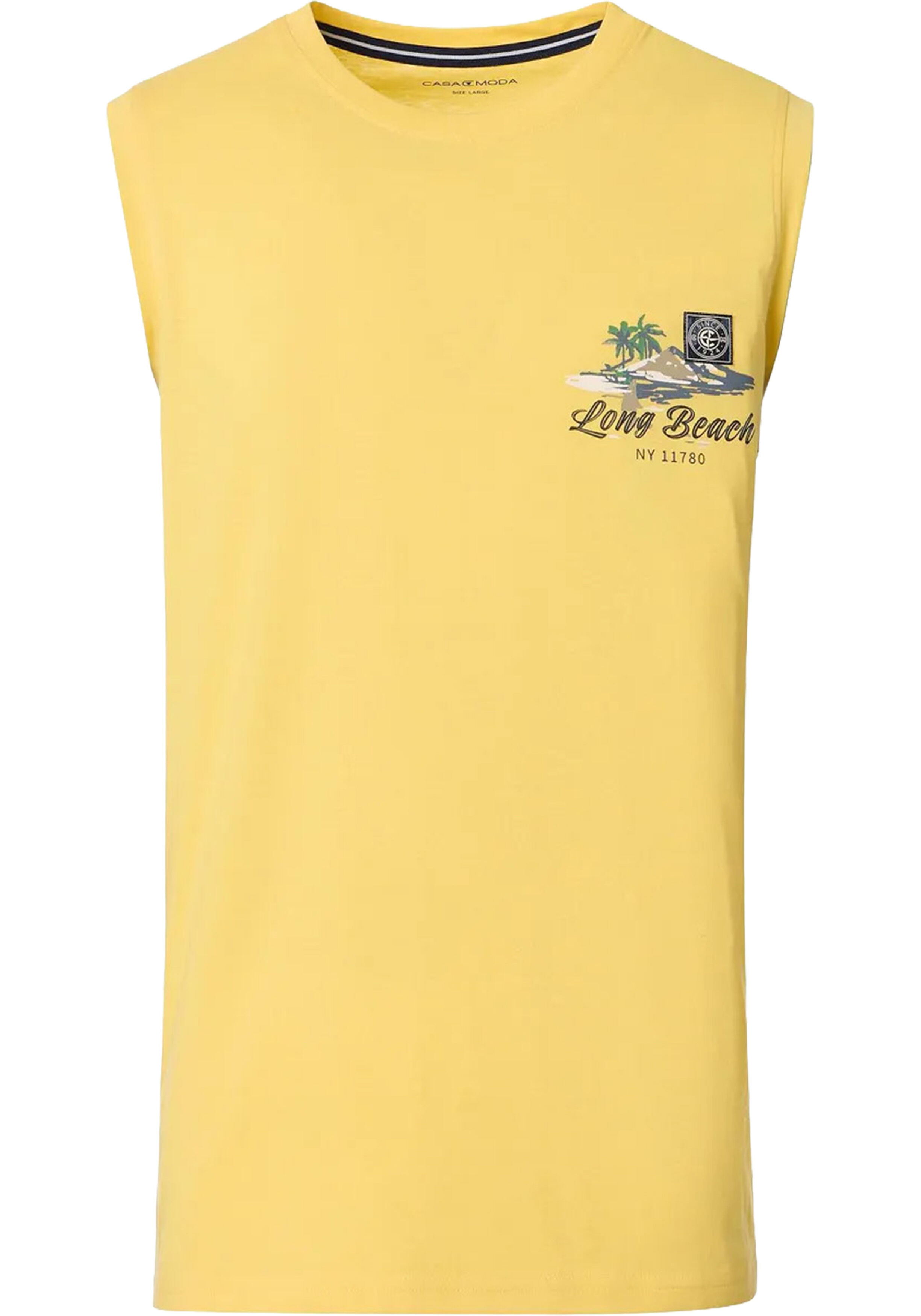 CASA MODA comfort fit heren T-shirt, geel