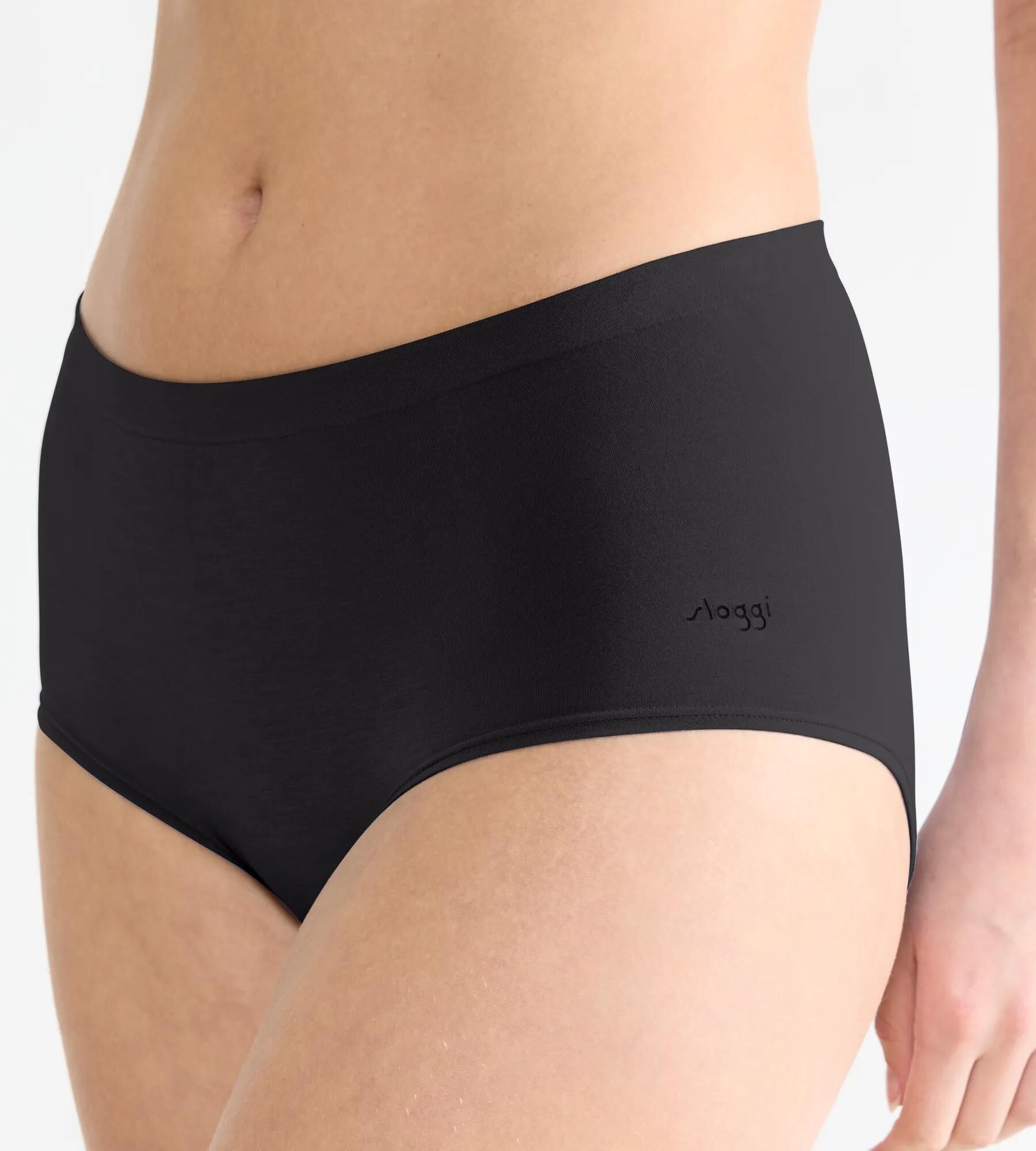 Sloggi Women GO Sense Highwaist (2-pack), dames slip, zwart