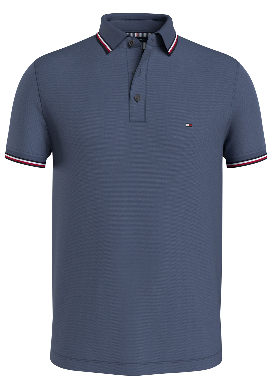 image_2_MW0MW30750C9T_F_C4101wid2000amphei2000ampop_usm1710 Tommy Hilfiger 1985 Rwb Tipped Slim Polo, heren poloshirt, jeansblauw