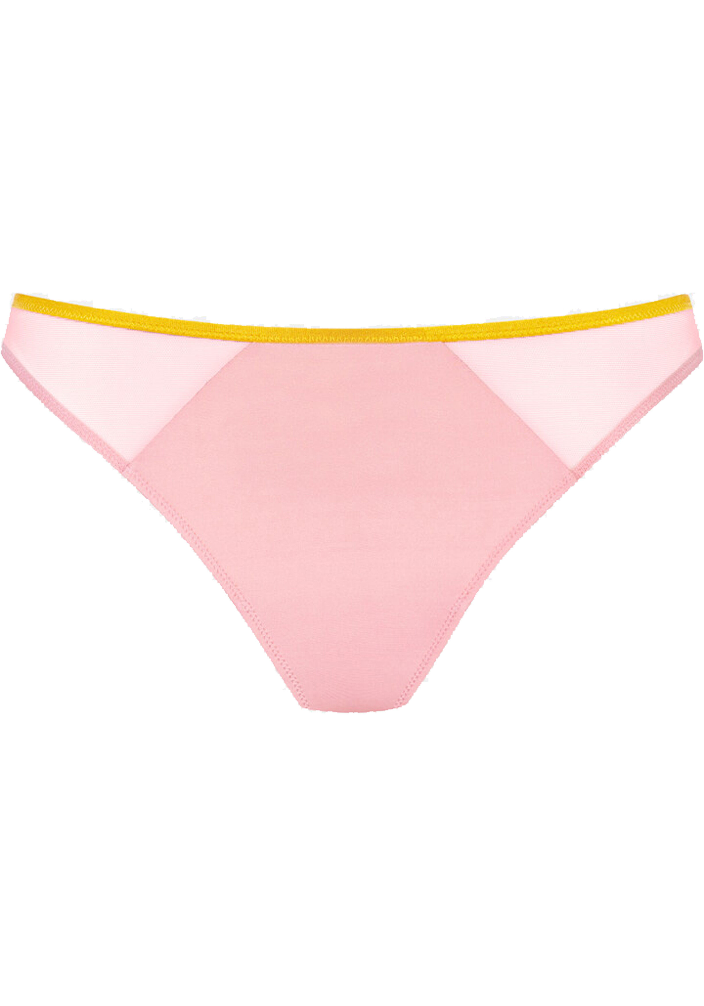 Mey dames brasil Poetry Almost Sheer, slip, roze met geel