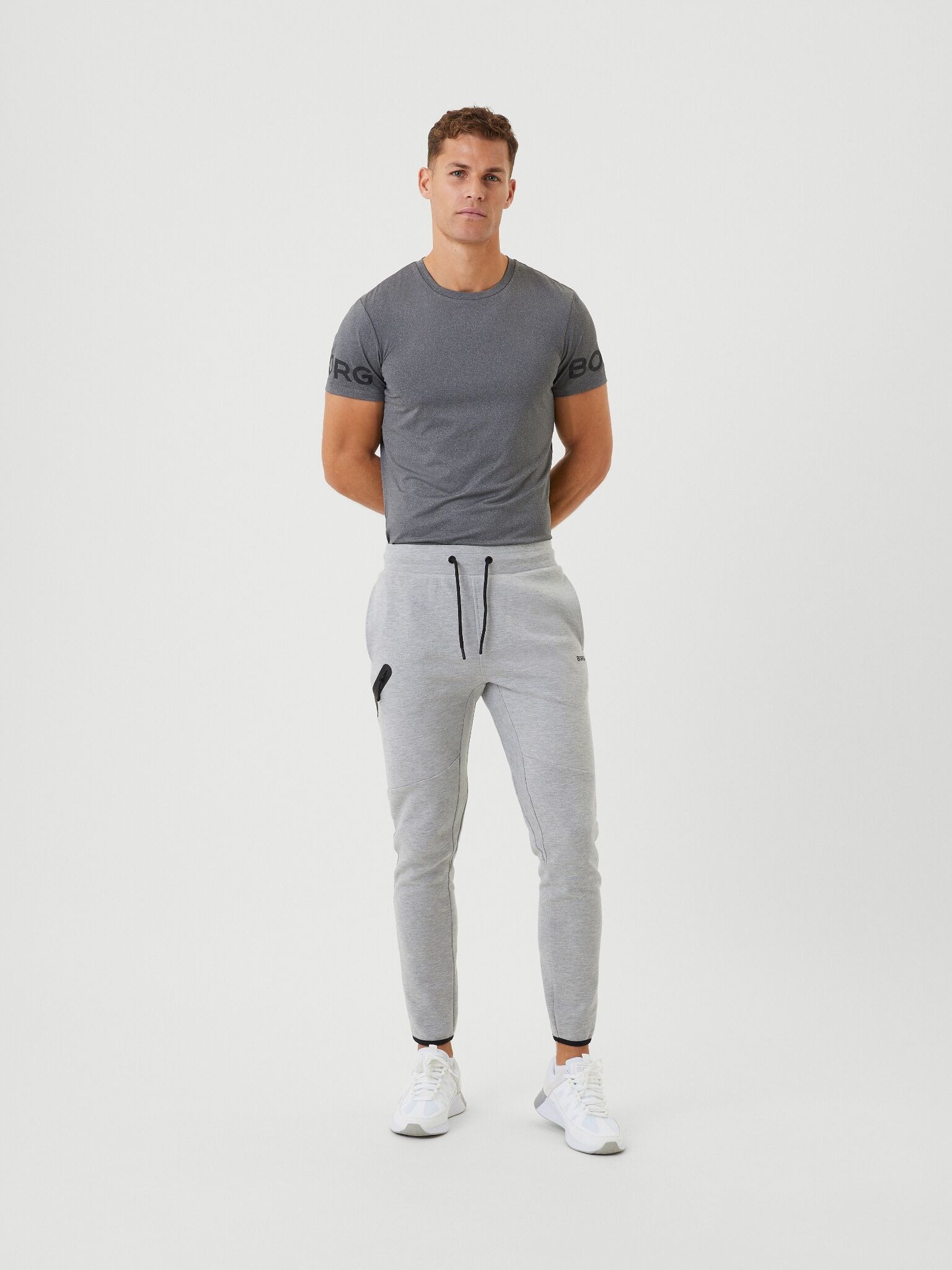 Bjorn Borg Tech Sweat Pants, heren joggingbroek, grijs