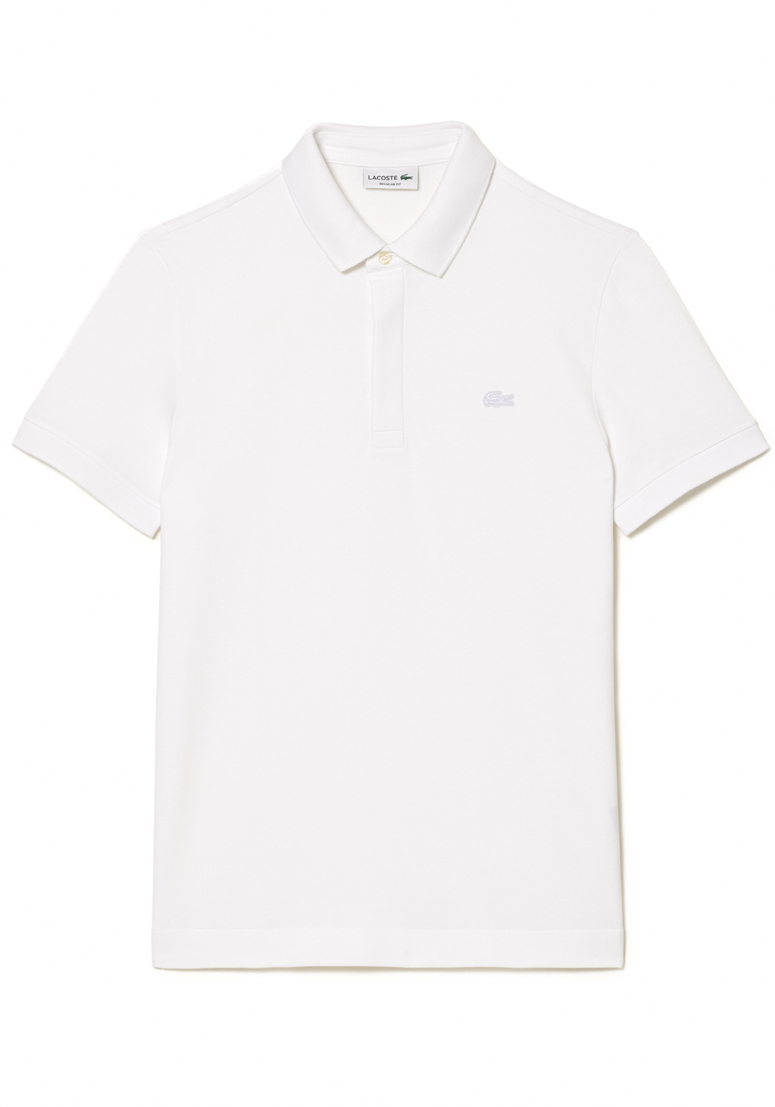 Lacoste Paris Stretch Pique Polo Regular Fit, wit Lacoste Paris Stretch Pique Polo Regular Fit, wit