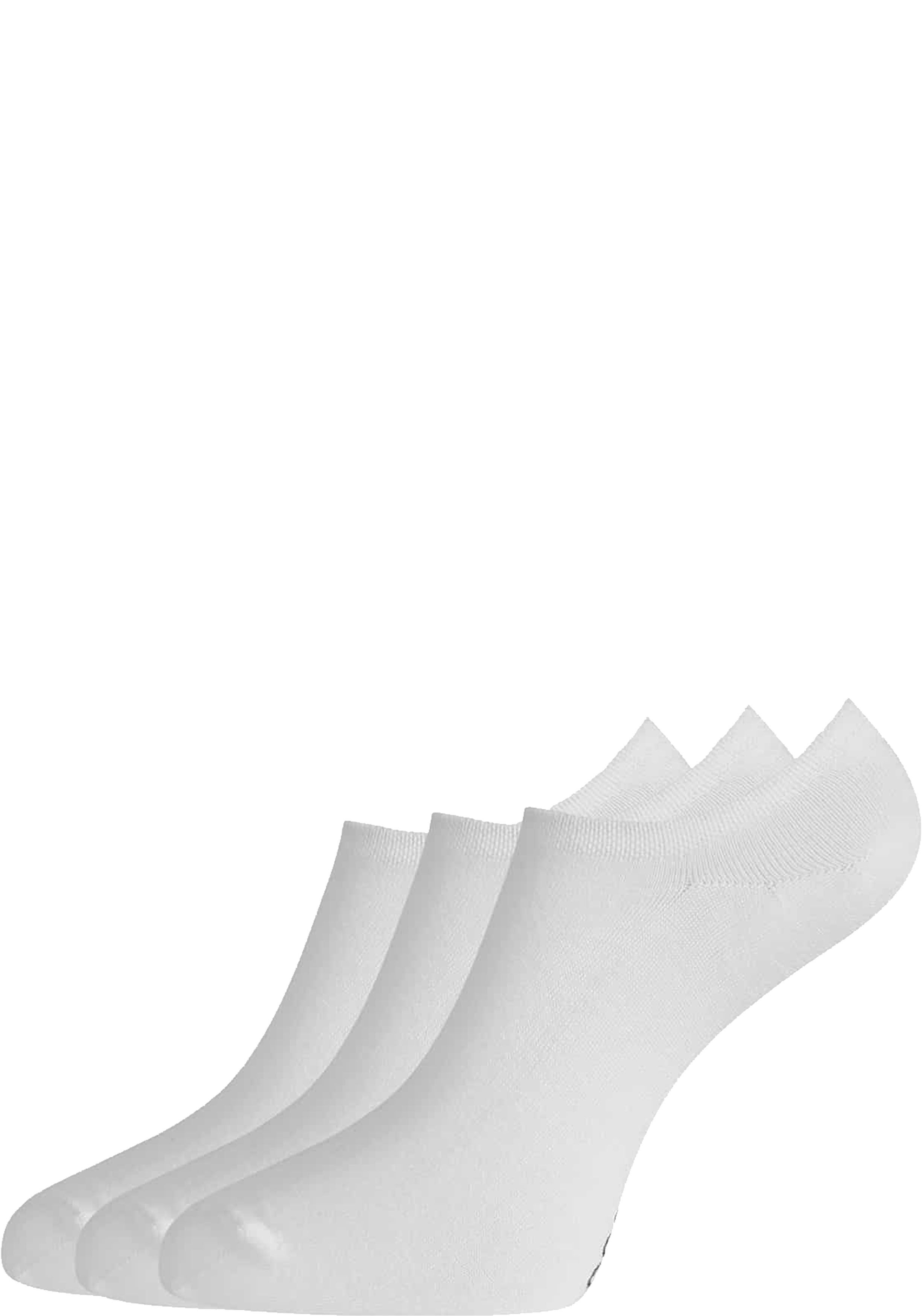 Bamboo Basics Jamie footies (3-pack), unisex lage sneakersokken, wit