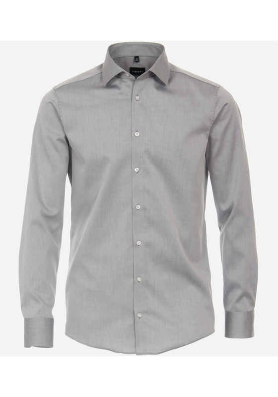 VENTI modern fit overhemd, twill, grijs VENTI modern fit overhemd, twill, grijs