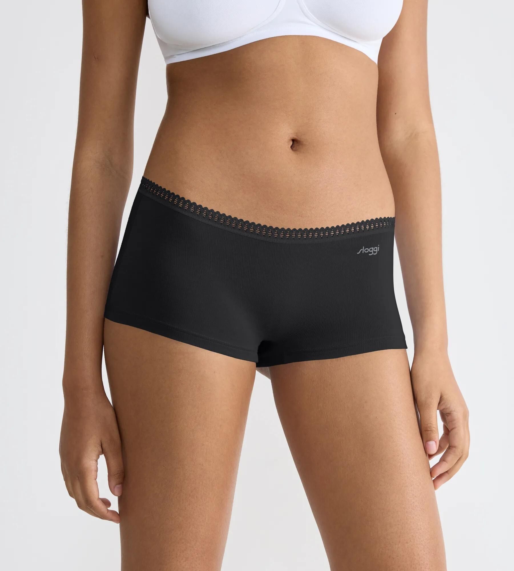 Sloggi Women GO Crush Short (3-pack), dames boxer, zwart