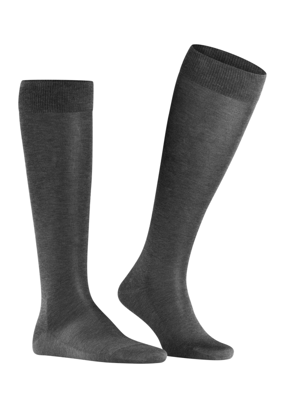 FALKE Tiago heren kniekousen, antraciet grijs (anthracite mel.) FALKE Tiago heren kniekousen, antraciet grijs (anthracite mel.)