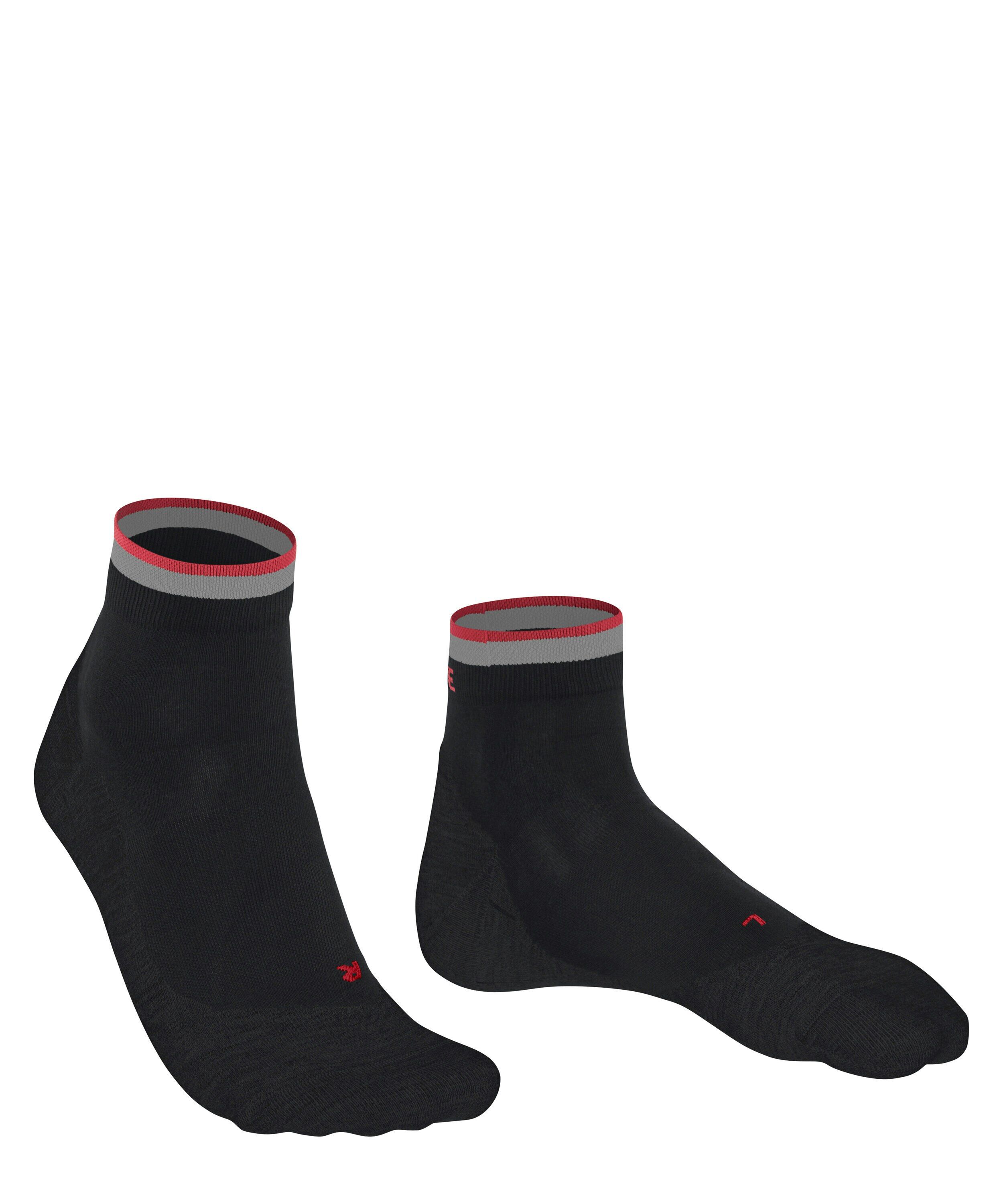 FALKE RU4 Endurance Short Reflect heren running sokken kort, zwart (black)