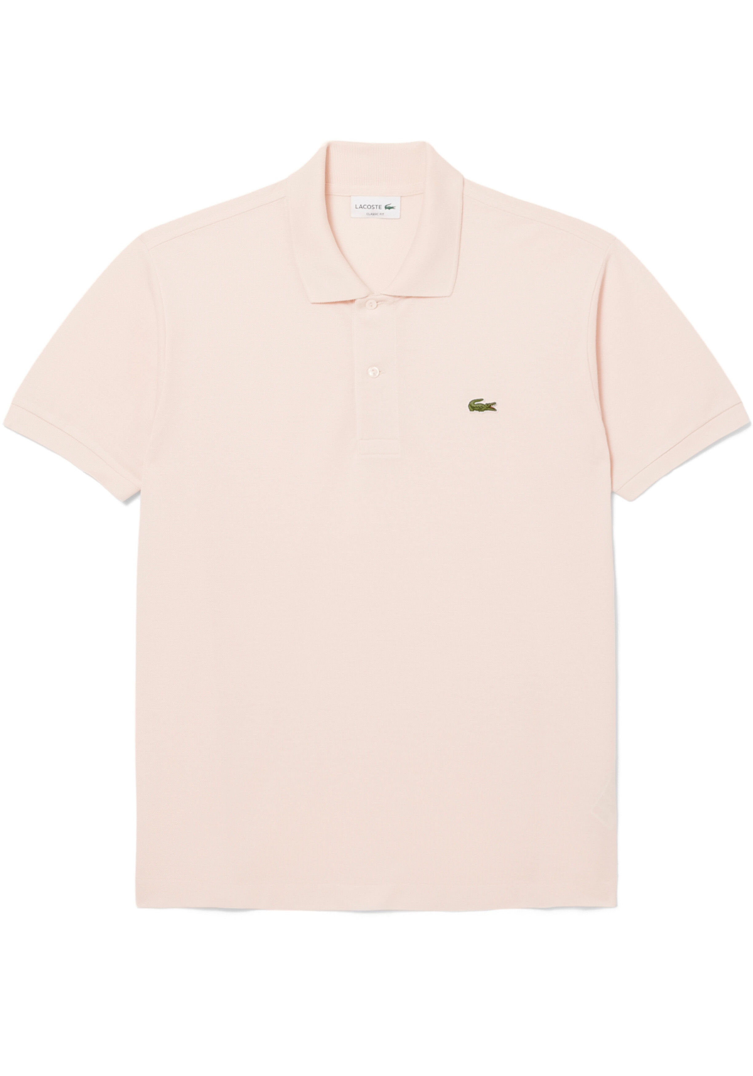 Lacoste Classic Fit polo, licht zalmroze