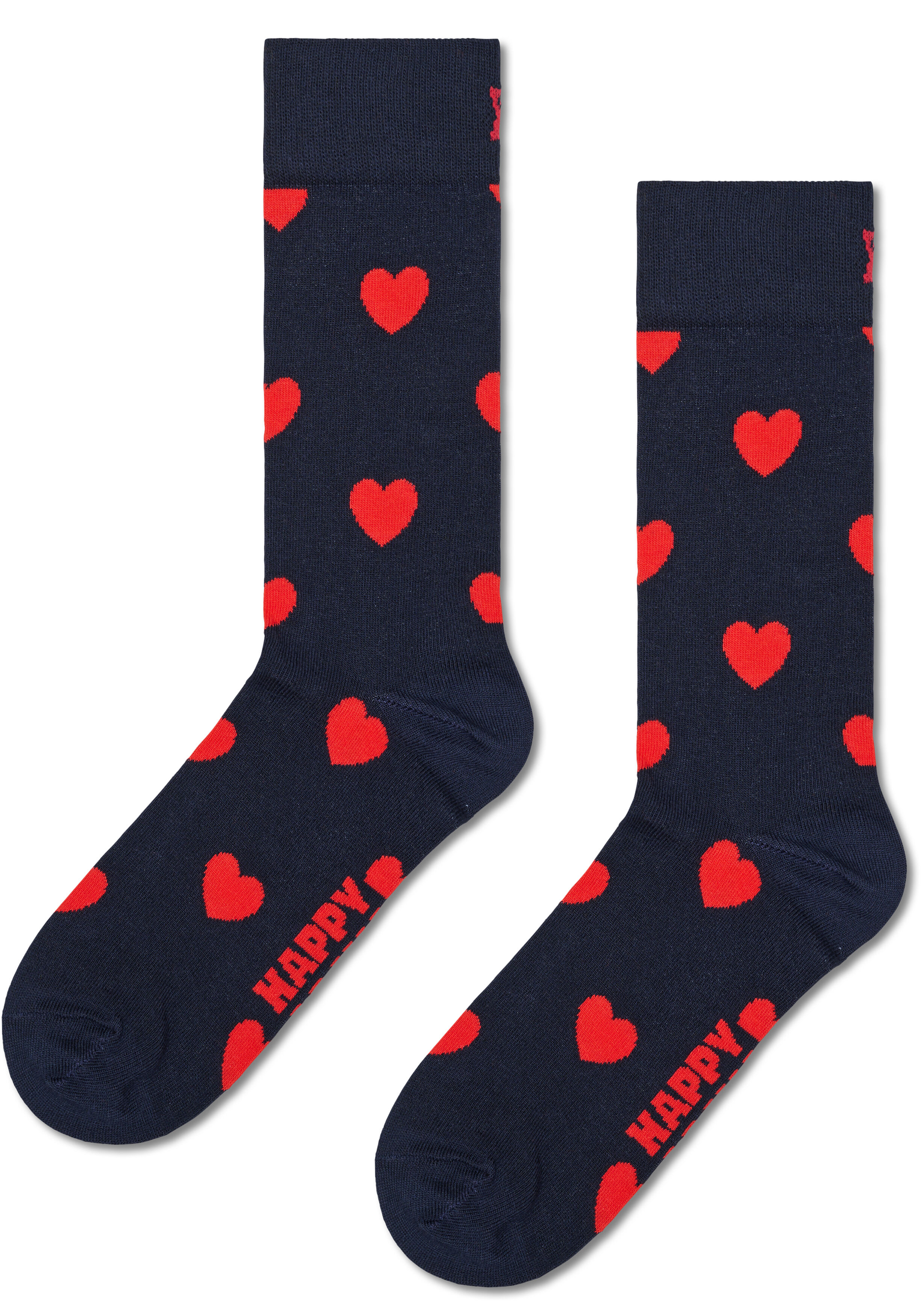 Happy Socks Heart Socks (3-pack), unisex sokken, roze