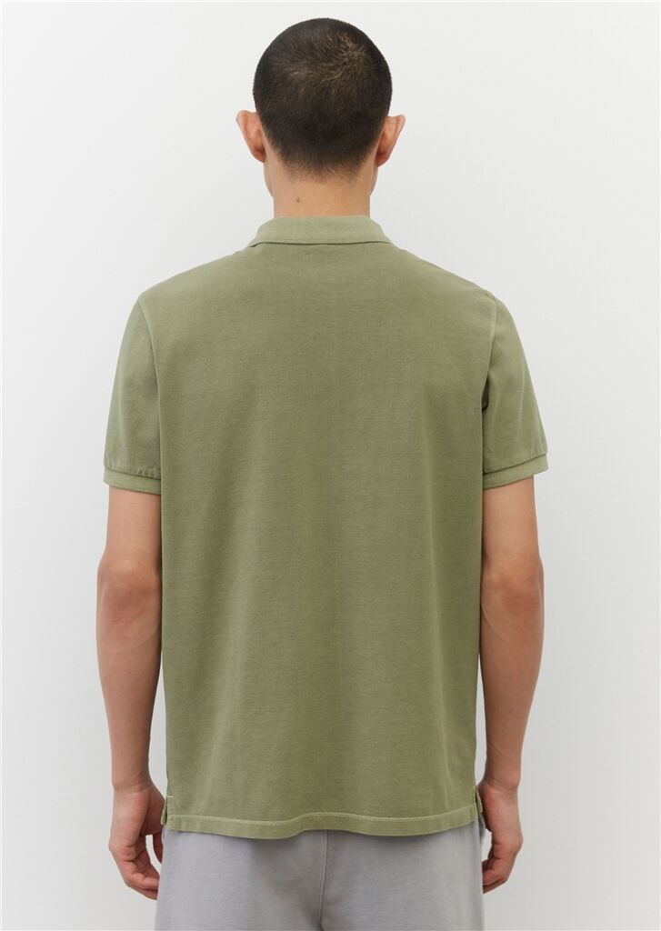 Marc O'Polo regular fit polo, heren poloshirt, olijfgroen