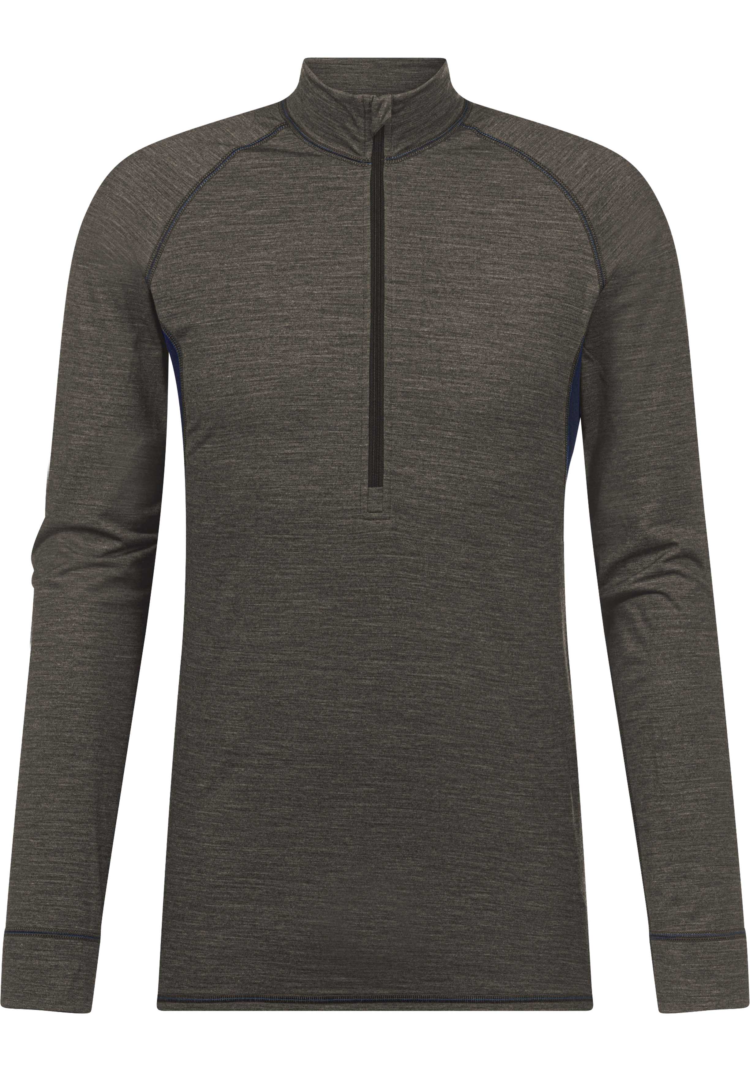 Mey heren T-shirt long sleeve Prfrmnc+, thermo T-shirt lange mouw gedempt olijfgroen