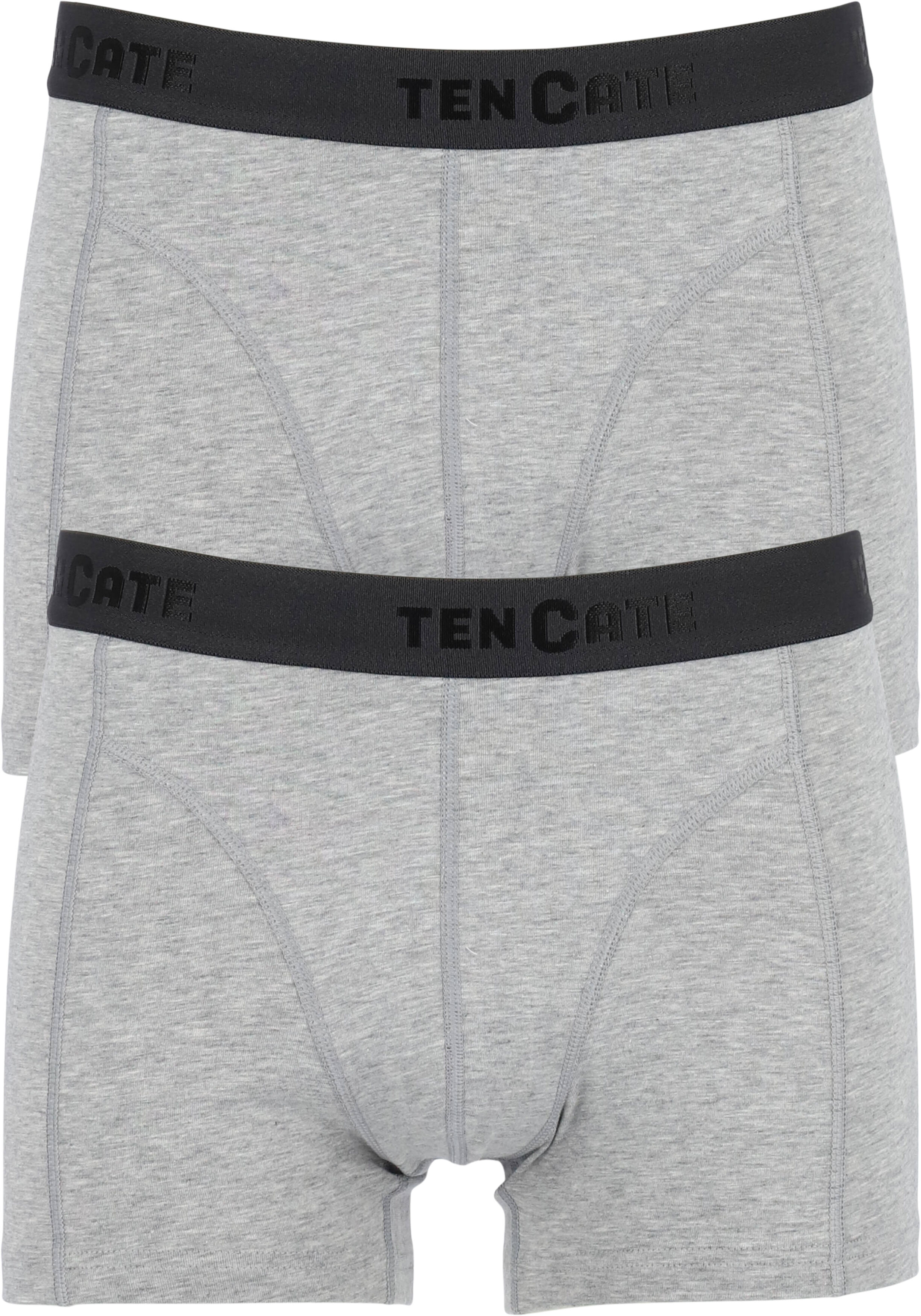 TEN CATE Basics men shorty (2-pack), heren boxers kort, grijs melange