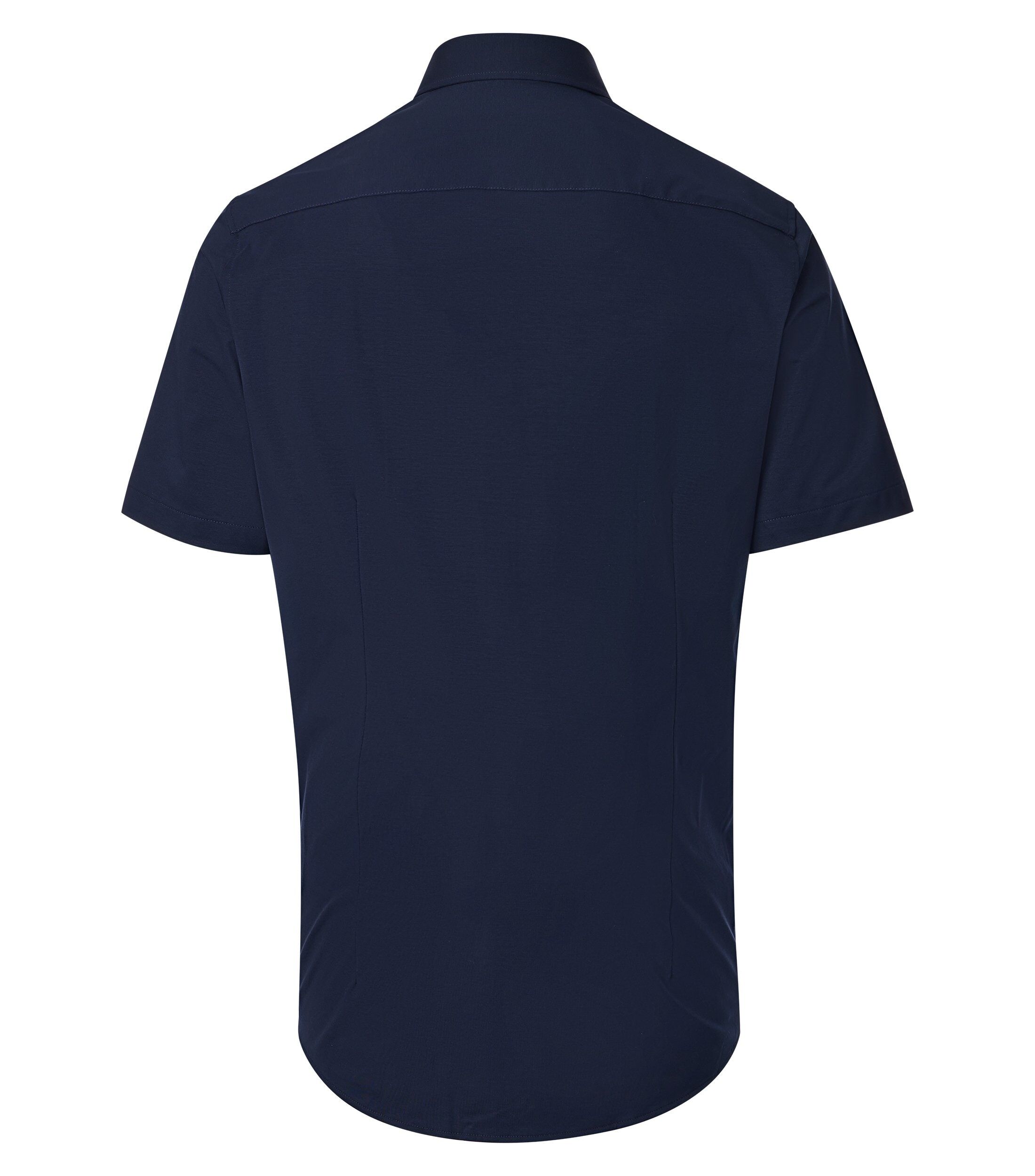 VENTI modern fit Jerseyflex overhemd, korte mouw, jersey, donkerblauw