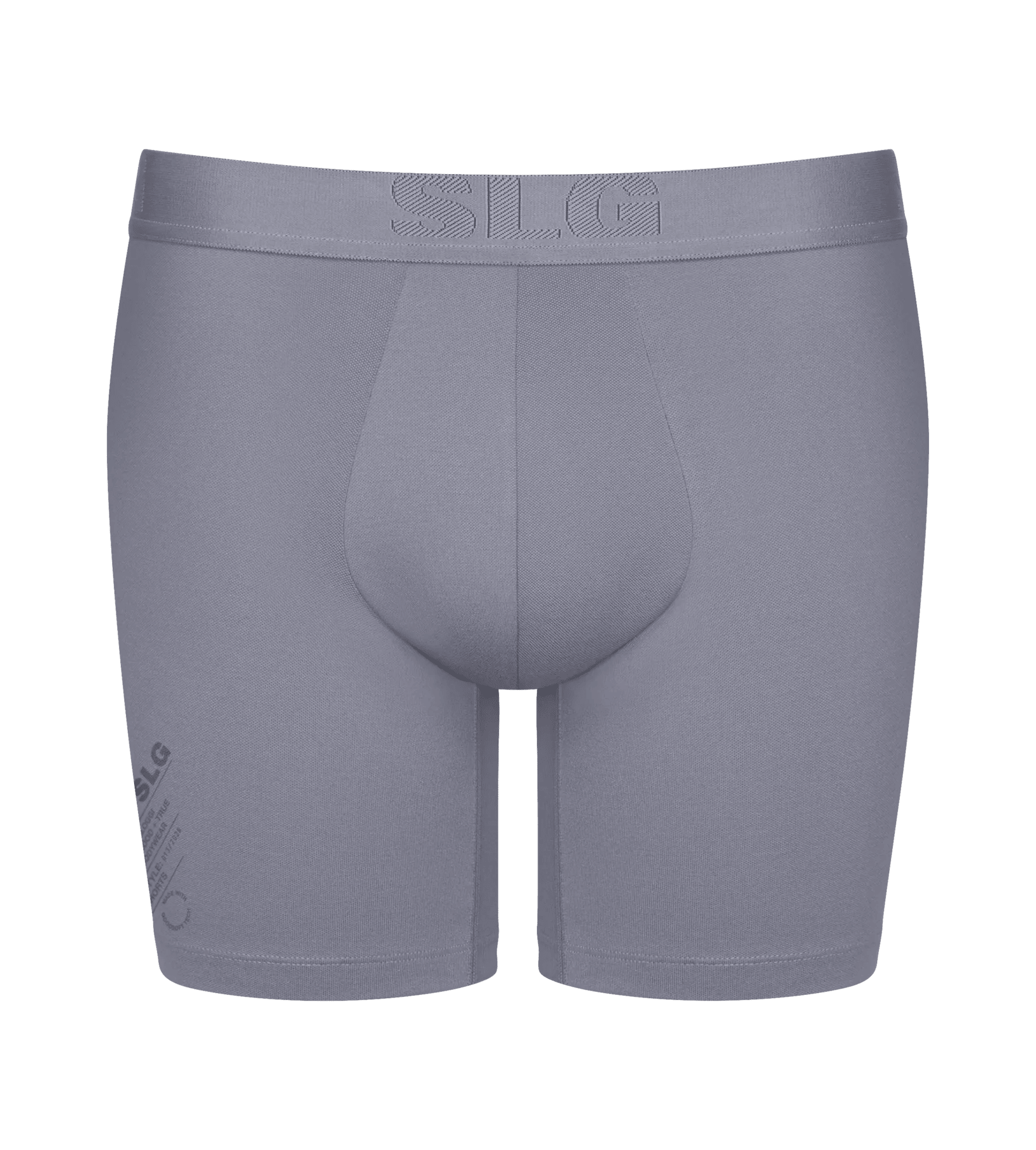 Sloggi Men SLG Base Soft Short, heren boxershort korte pijp (2-pack), grijsblauw