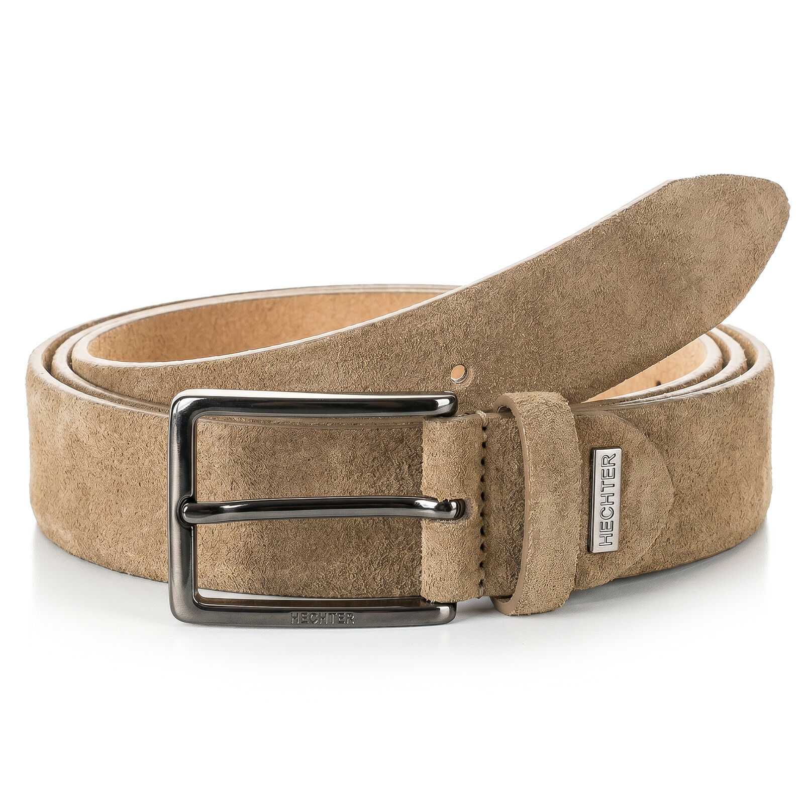 HECHTER leren heren riem, bruin