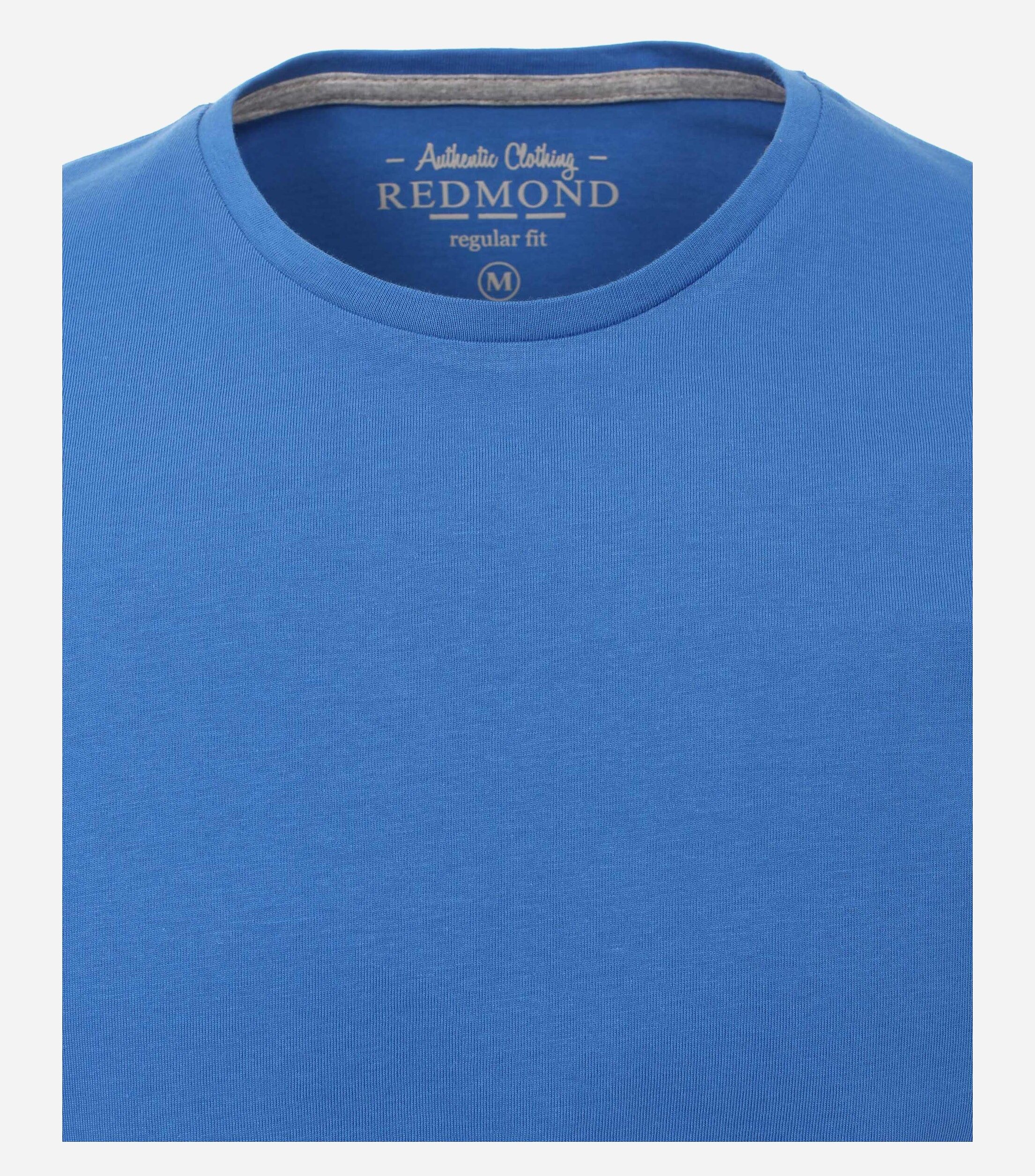 Redmond regular fit T-shirt, korte mouw O-hals, blauw