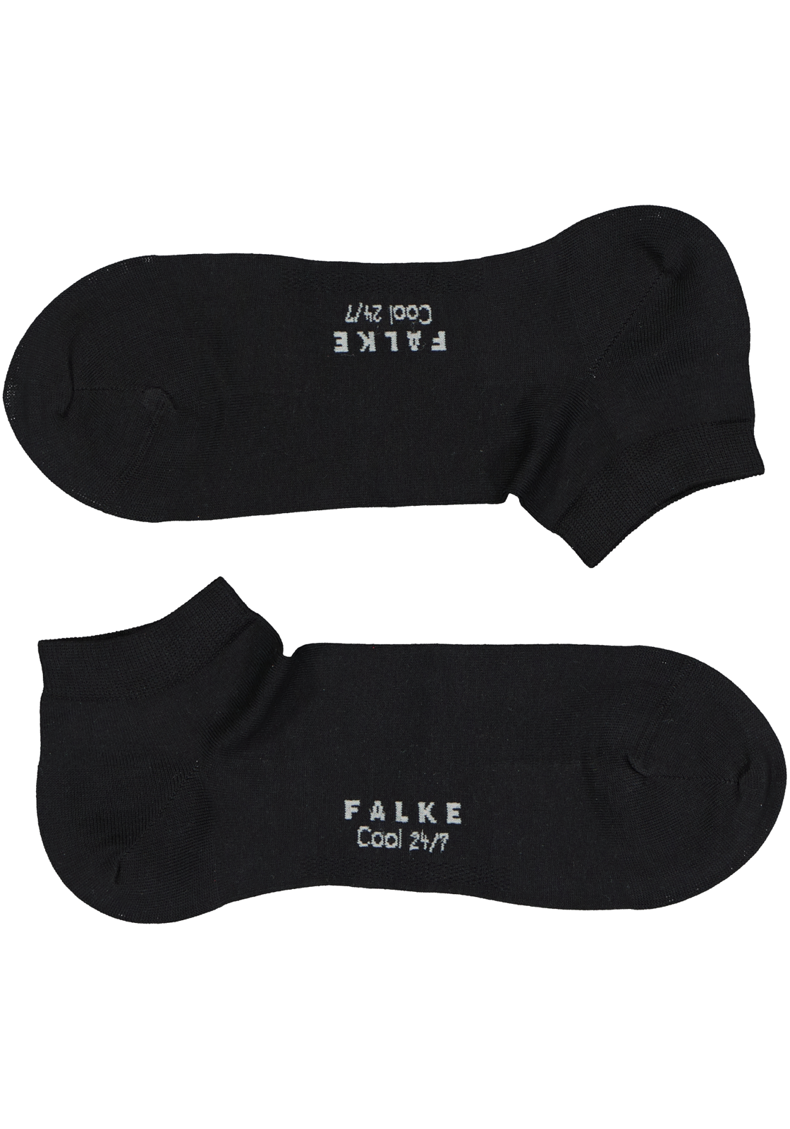 2-4043874033008_falke_cool_1p_HR FALKE Cool 24/7 heren enkelsokken, zwart (black)