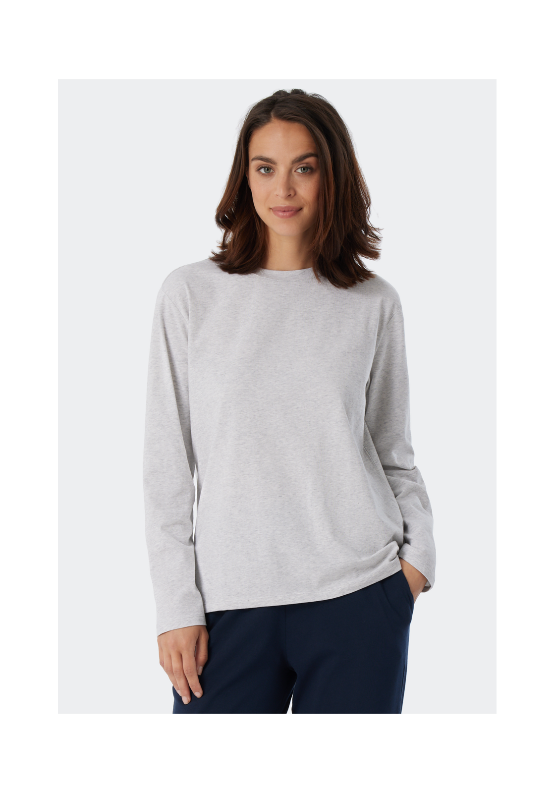 image_3_179273-202_3_1280x1280 SCHIESSER Mix+Relax T-shirt, dames shirt lange mouwen grijs-gemeleerd