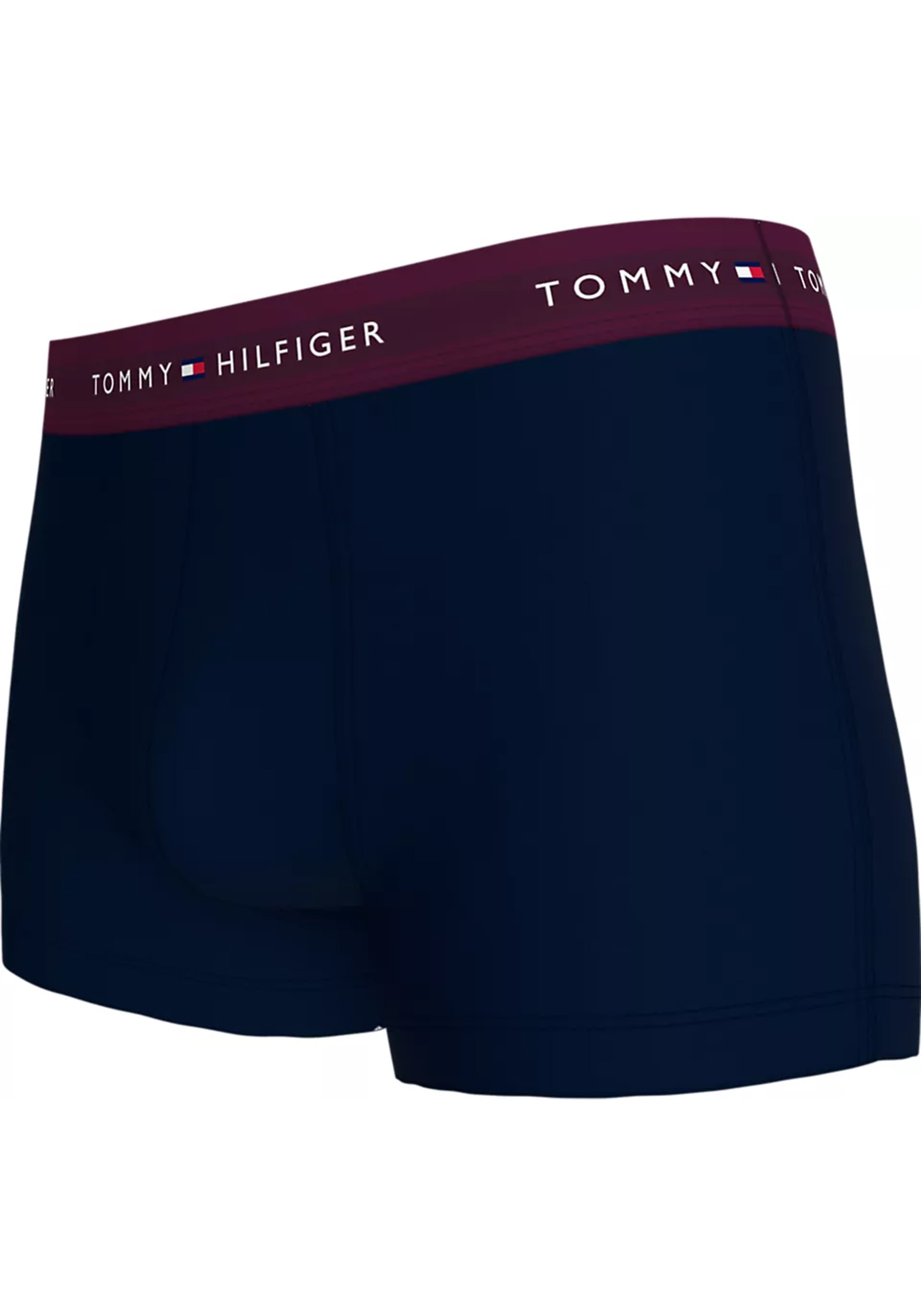3-8720637187364-UM0UM030610T5-tommy_hilfiger-ondergoed_HR Tommy Hilfiger trunk (5-pack), heren boxers normale lengte, blauw met gekleurde tailleband