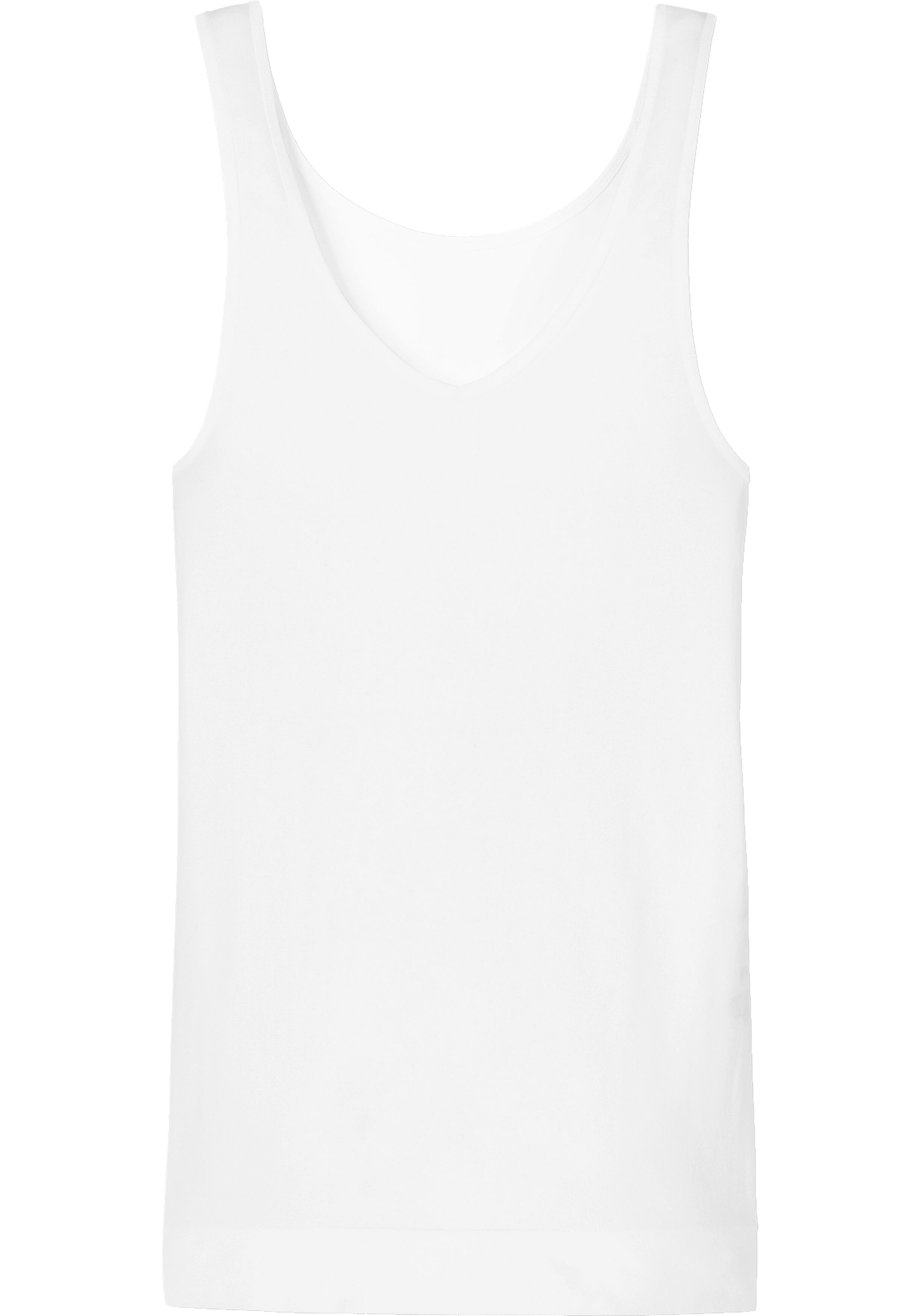 SCHIESSER Seamless Light dames tank top, naadloos hemd, wit                      