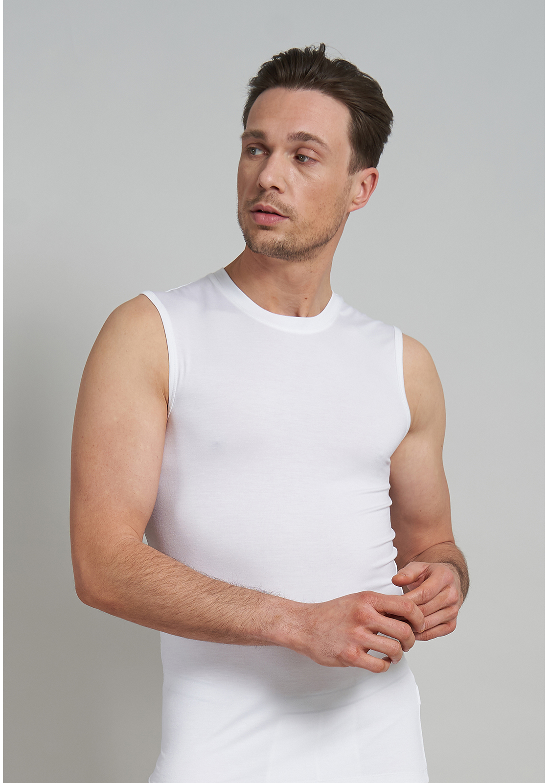 image_2_743227-4011-0110-01 Gotzburg heren singlet O-hals (1-pack), wit