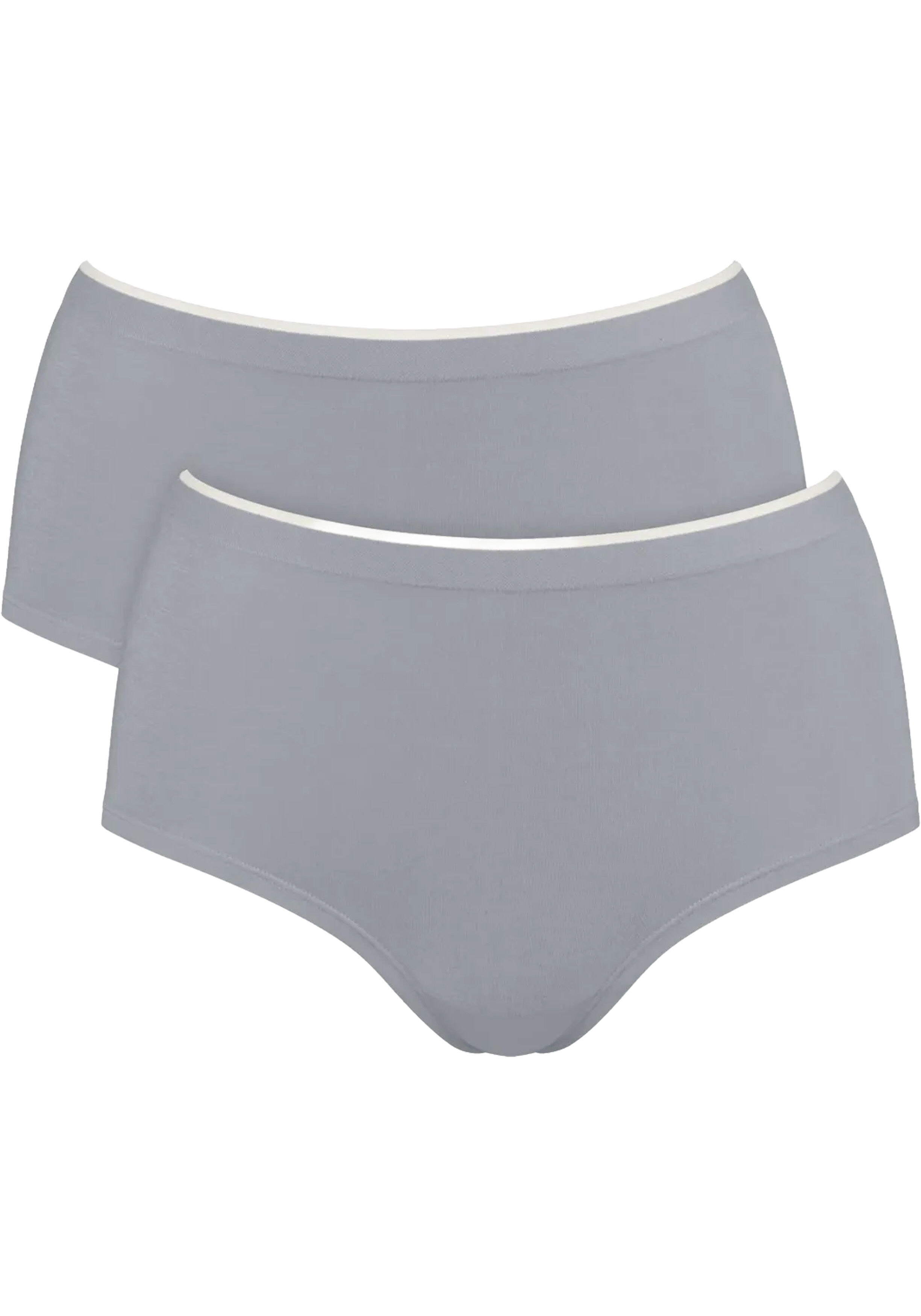 Sloggi Women GO Sense Highwaist (2-pack), dames slip, grijs