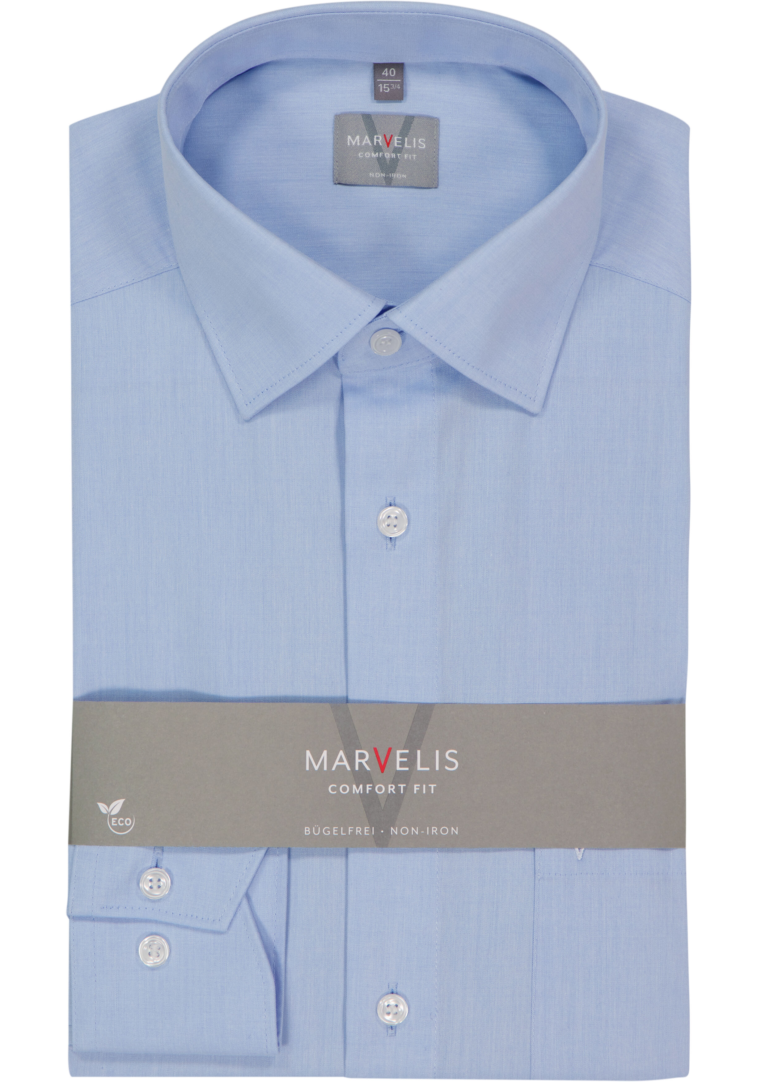 MARVELIS comfort fit overhemd, lichtblauw