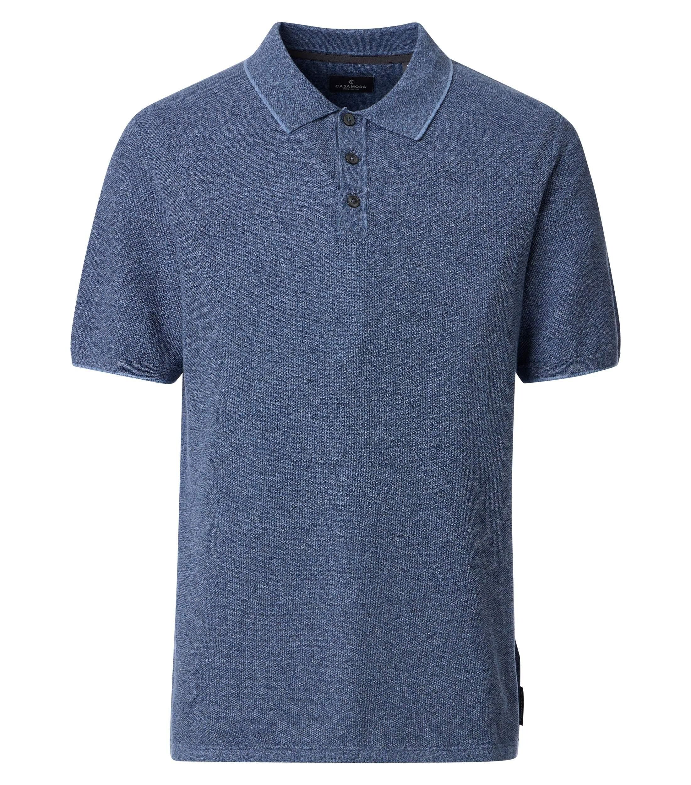 CASA MODA comfort fit heren polo, blauw