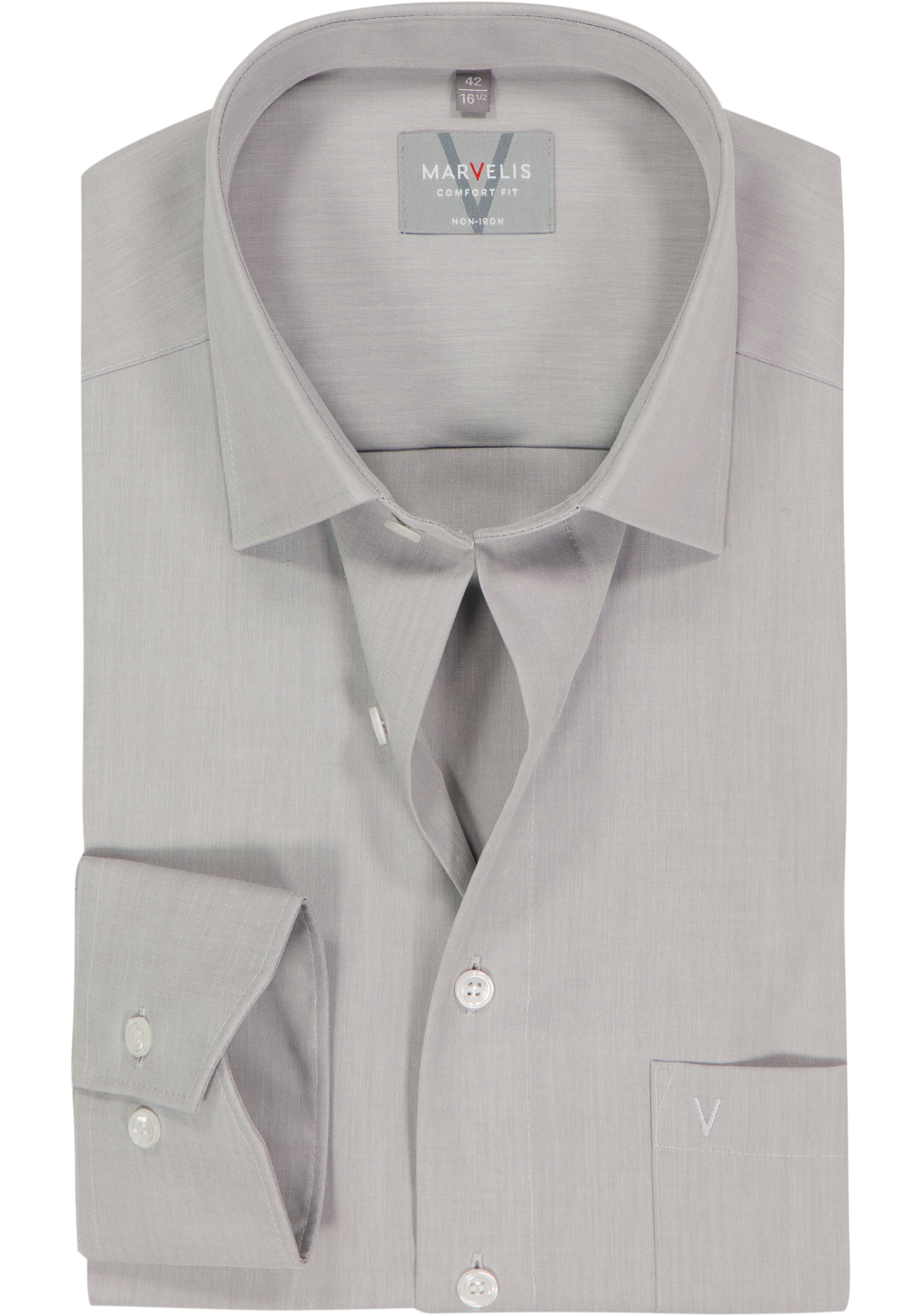 MARVELIS comfort fit overhemd, grijs