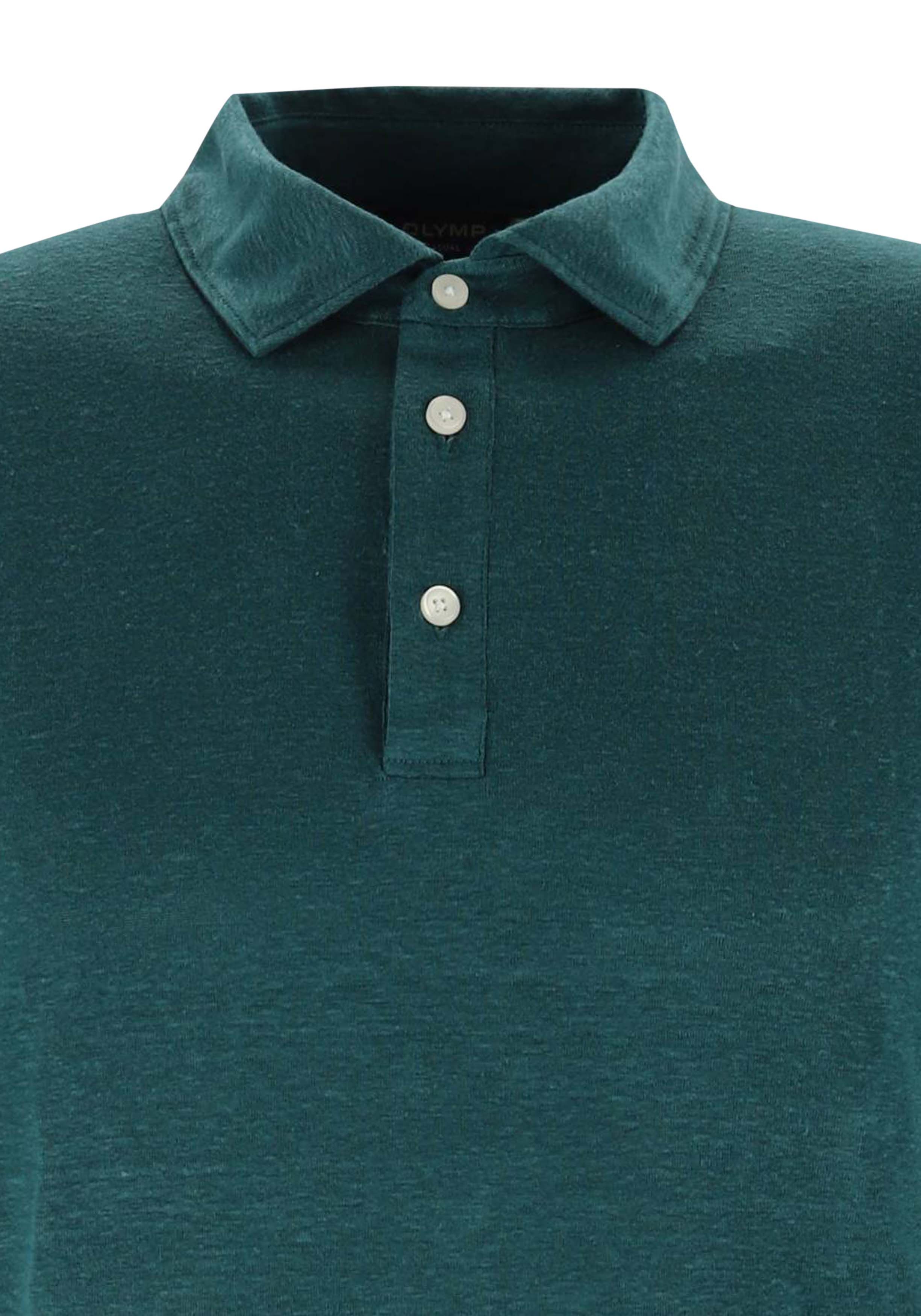 OLYMP Polo Casual, modern fit polo, groenblauw