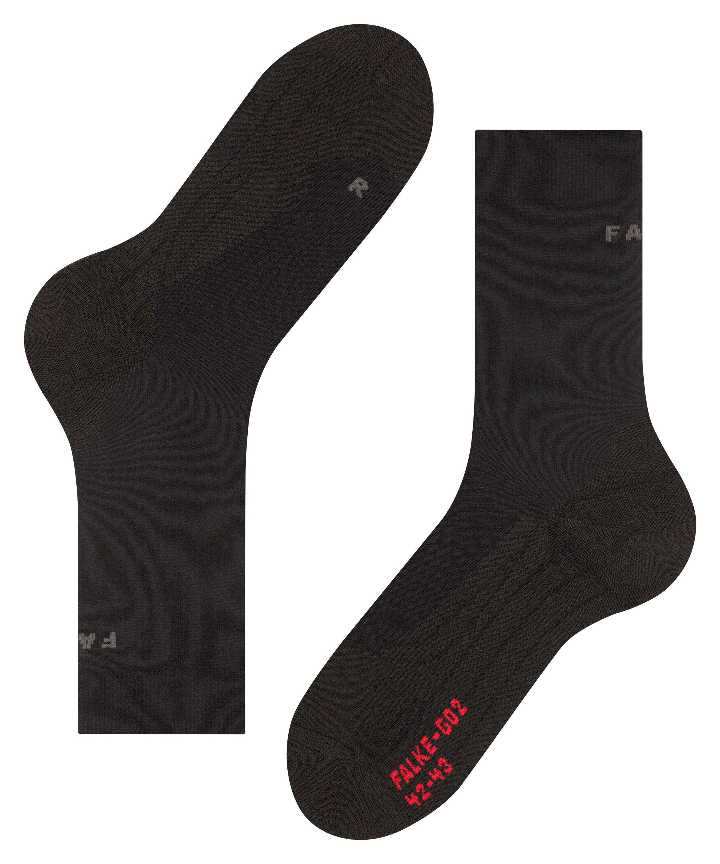 FALKE GO2 heren golf sokken, zwart (black)