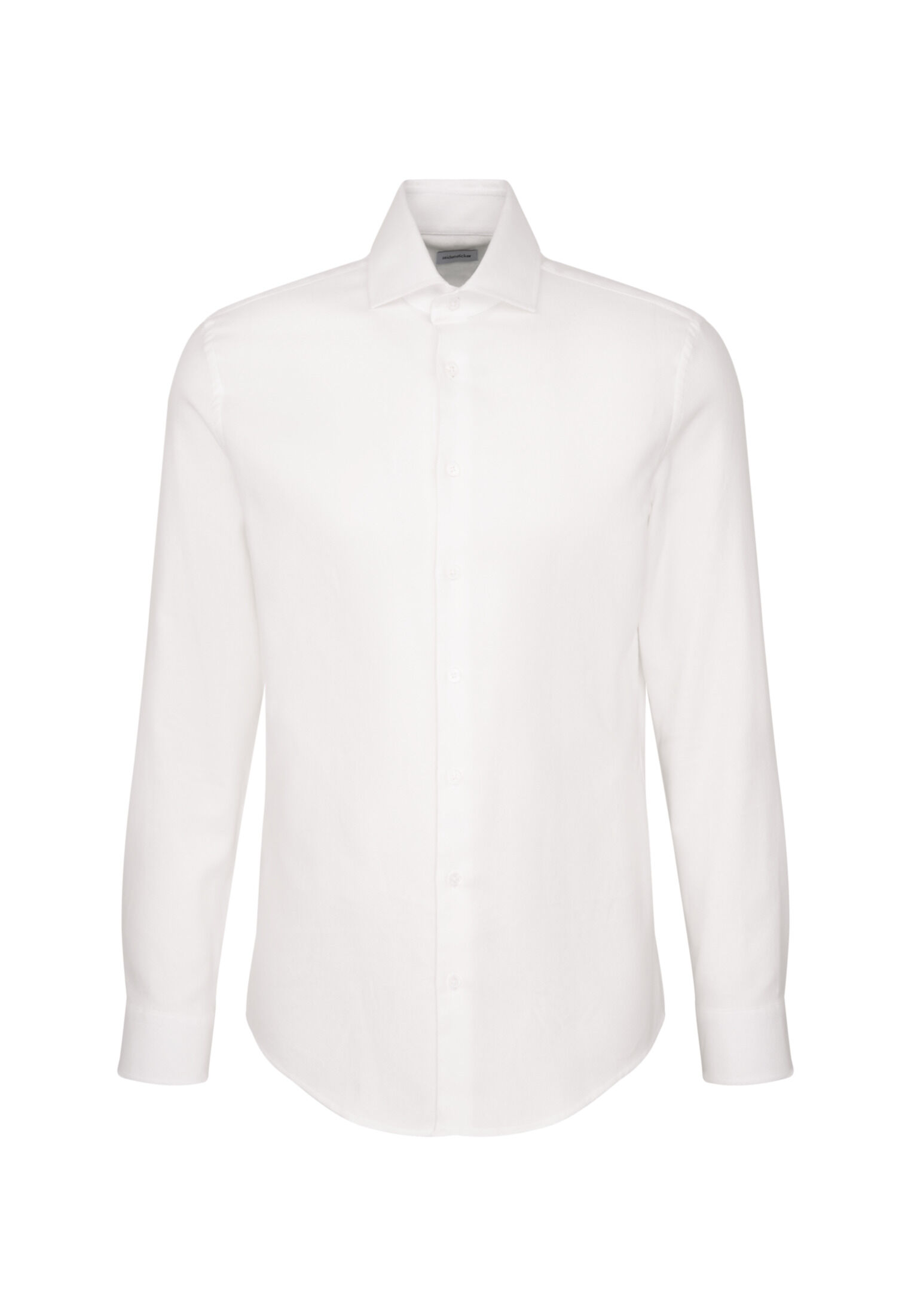 Seidensticker slim fit overhemd, structuur, wit