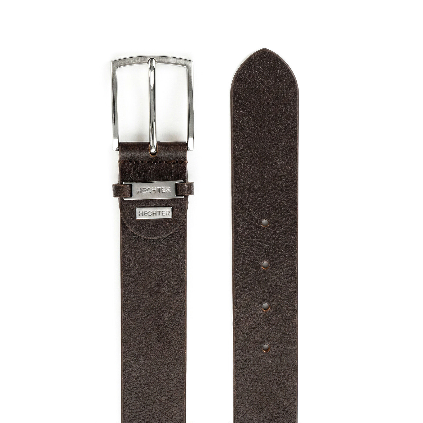 HECHTER leren heren riem, bruin