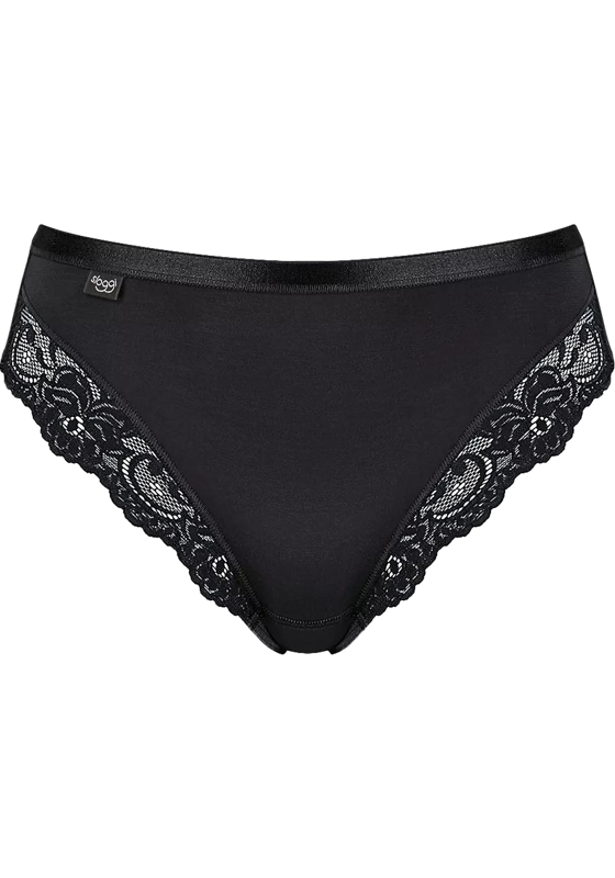 Sloggi Women Romance Tai (1-pack), dames slip, zwart Sloggi Women Romance Tai (1-pack), dames slip, zwart