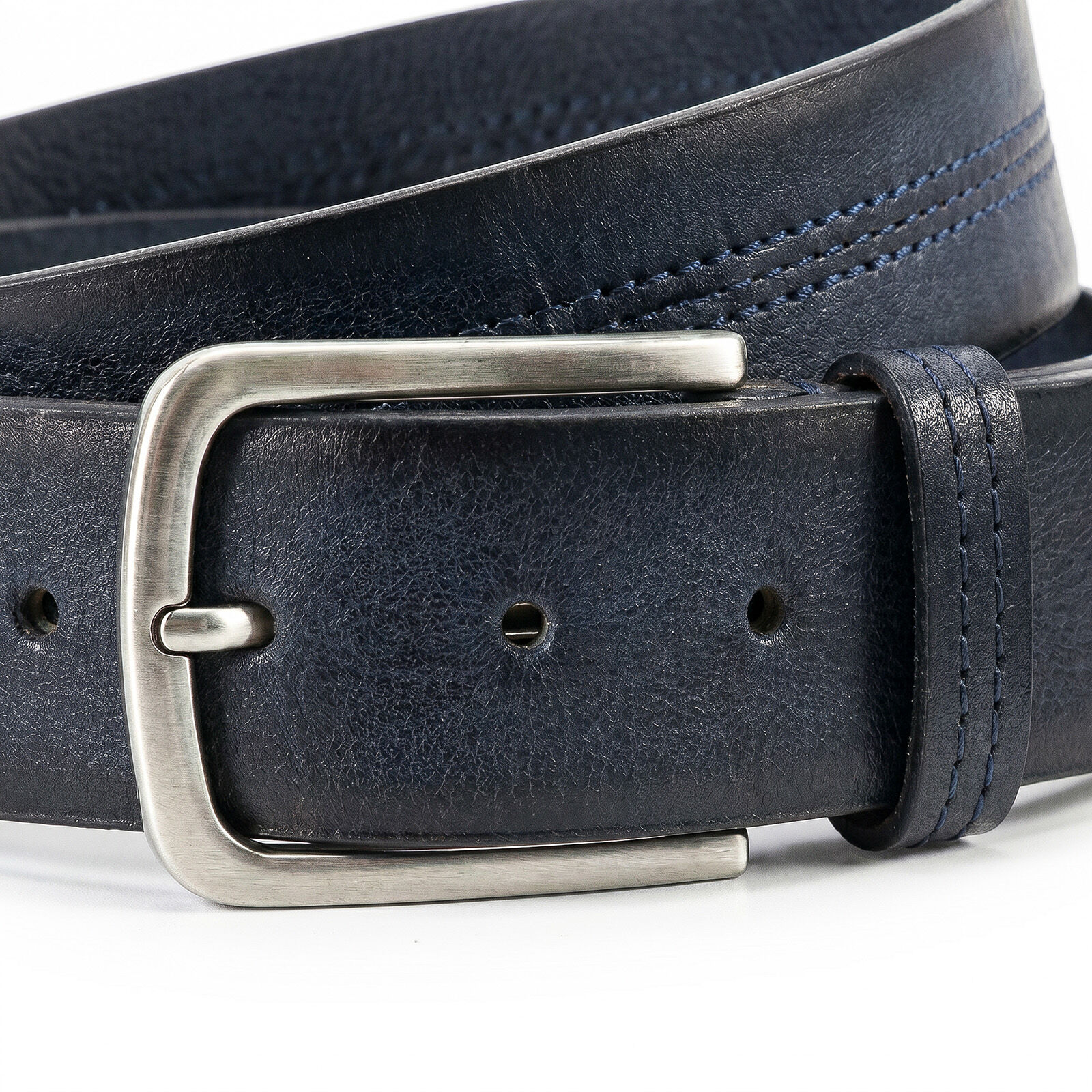 HECHTER leren heren riem, marine