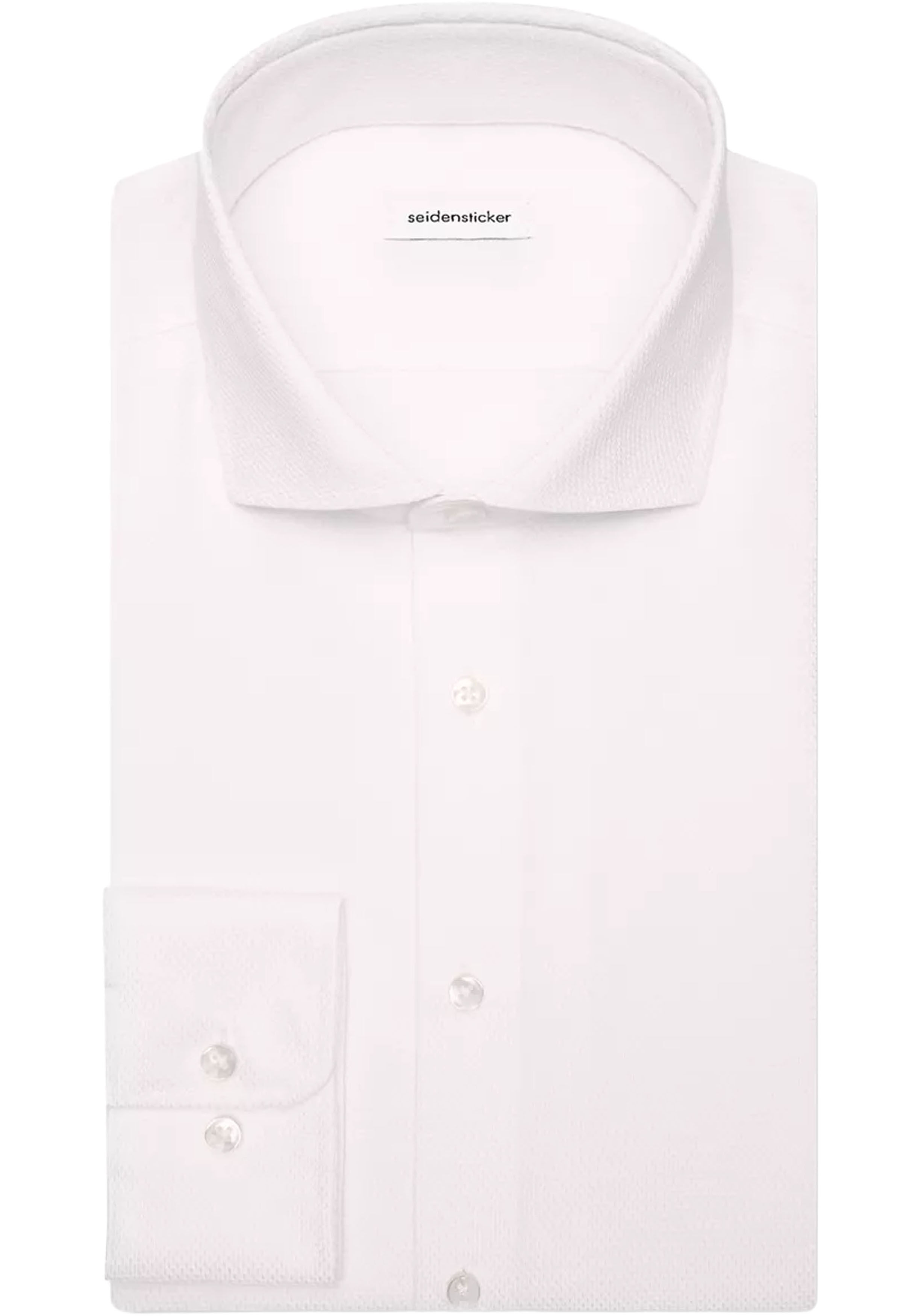 Seidensticker x-slim fit overhemd, structuur, wit