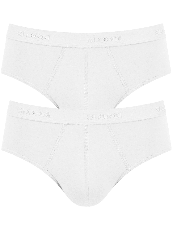 Sloggi Men 24/7 Midi, heren slips (2-pack), wit Sloggi Men 24/7 Midi, heren slips (2-pack), wit