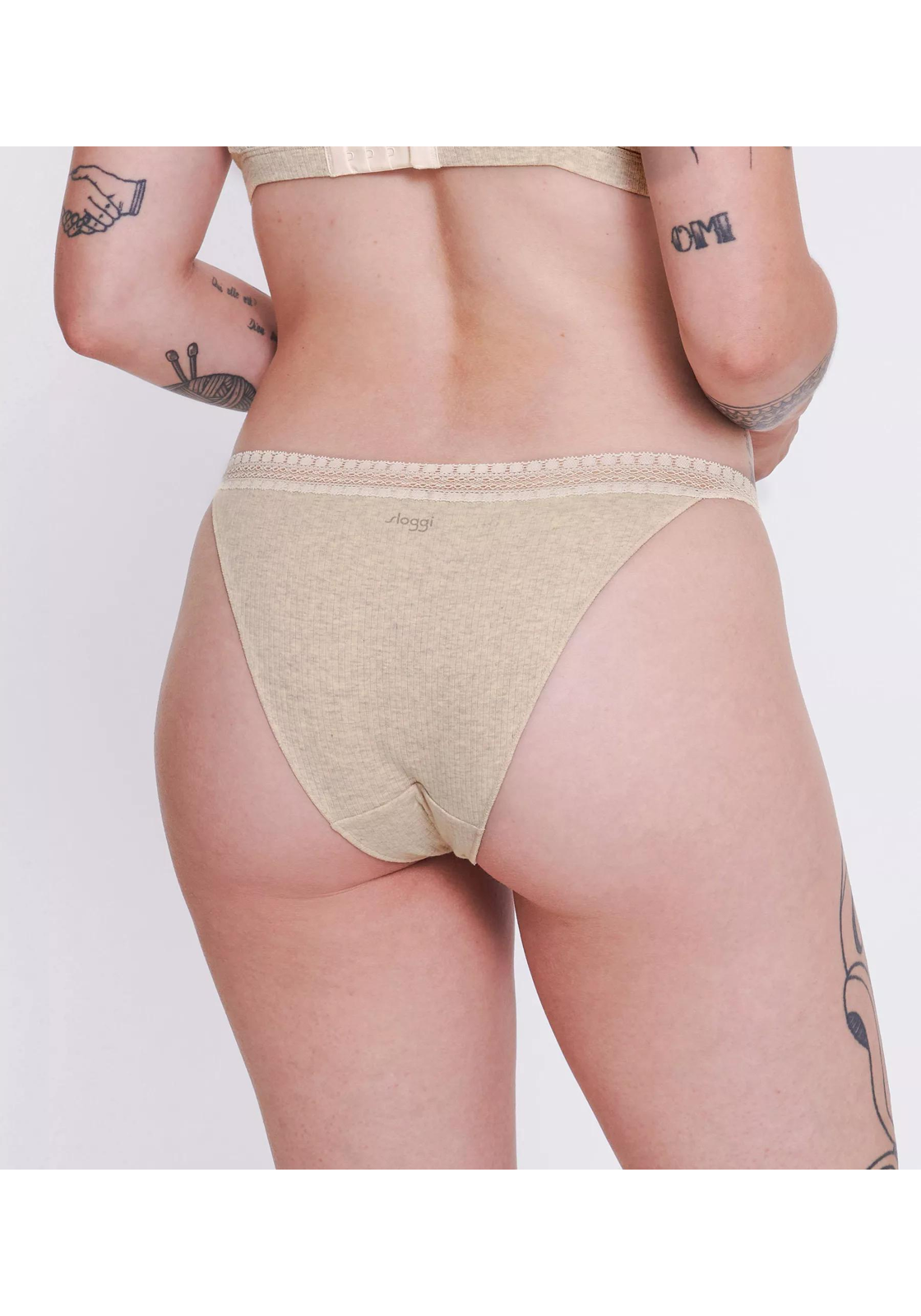 image_7_10217740_M013_5jpgdate-modefied2023-09-14T220 Sloggi Women GO Ribbed R Tanga (2-pack), dames slip, beige melange