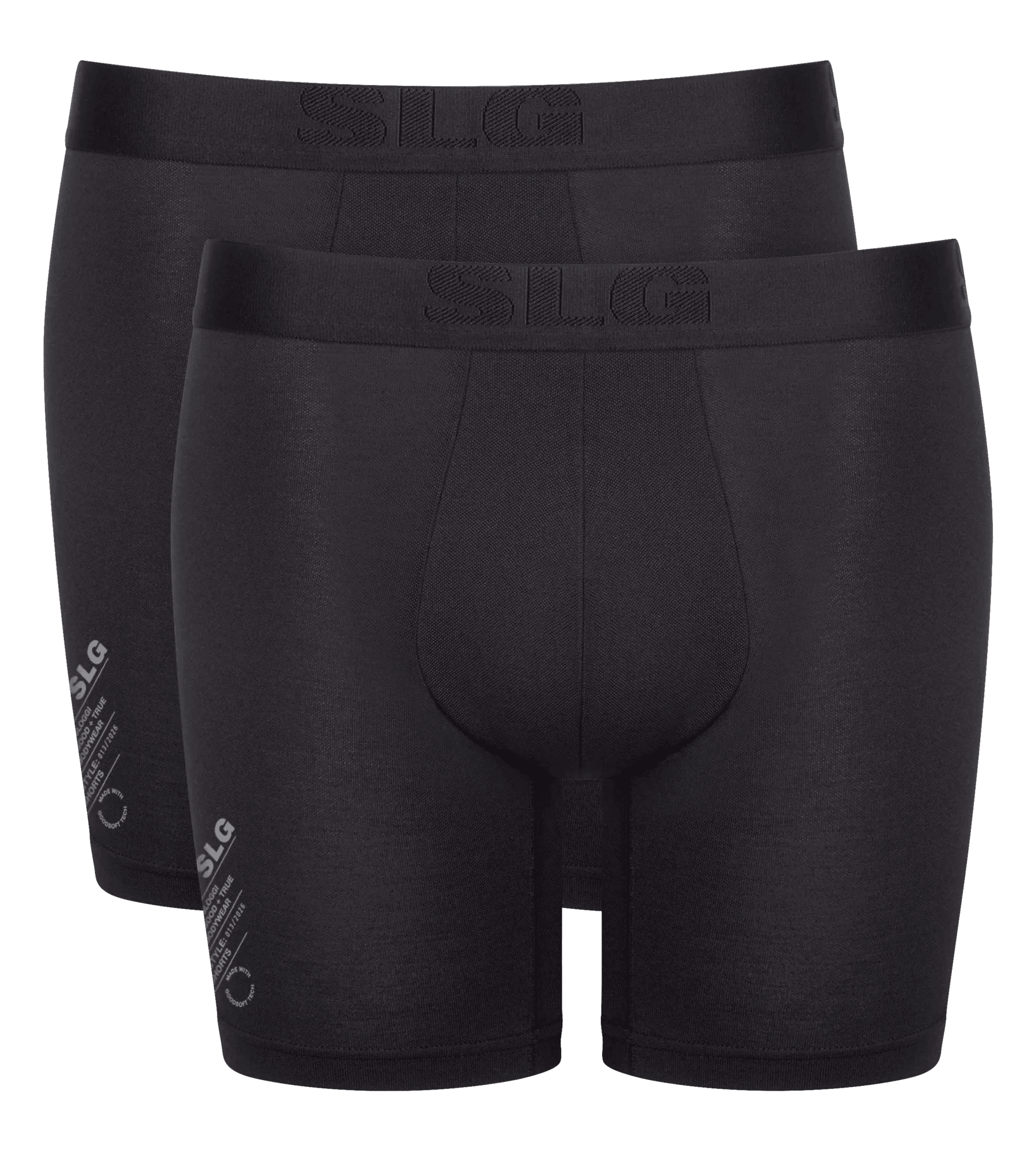Sloggi Men SLG Base Soft Short, heren boxershort korte pijp (2-pack), zwart