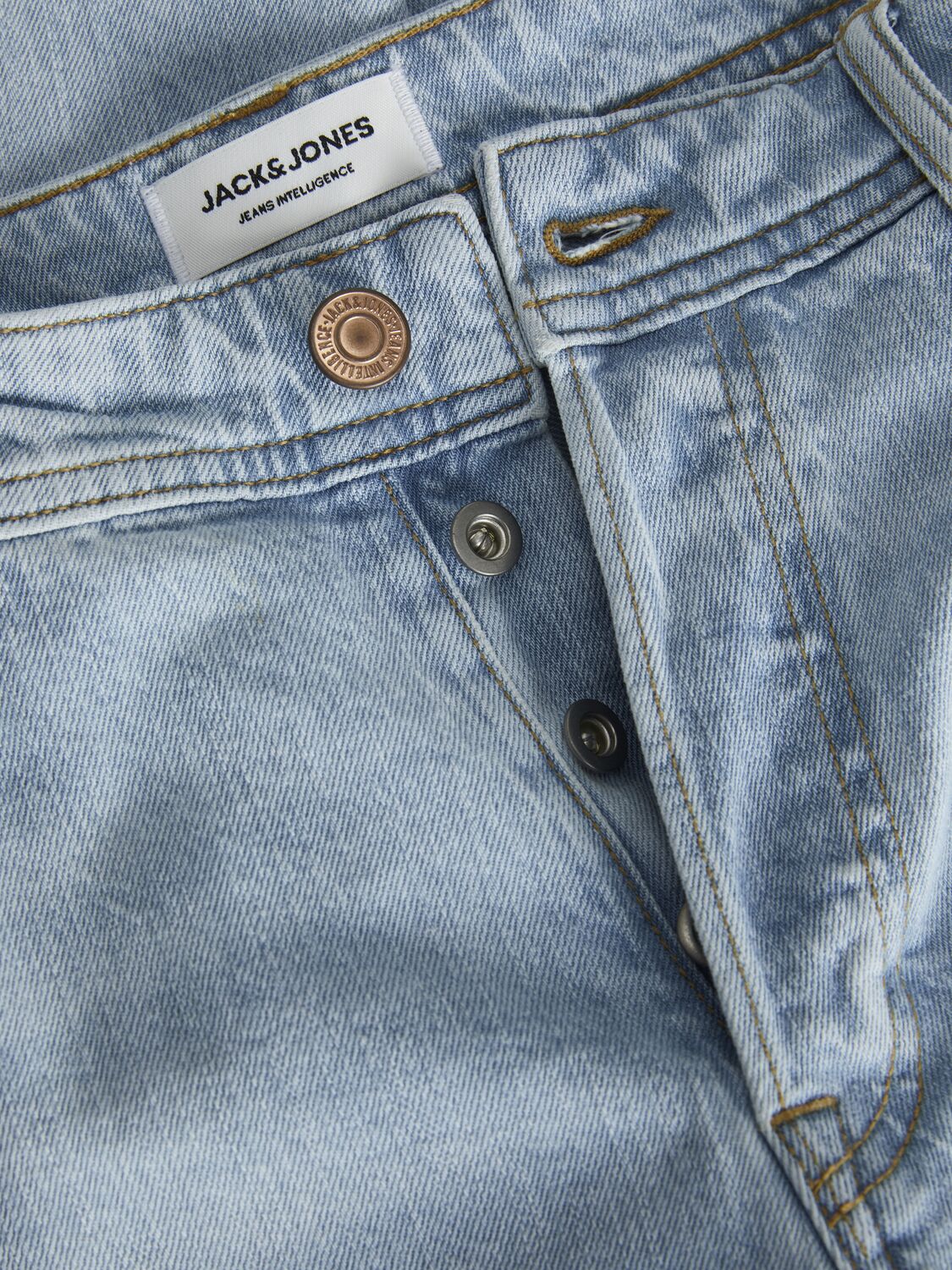 JACK & JONES Mike Original loose fit, heren jeans, denimblauw