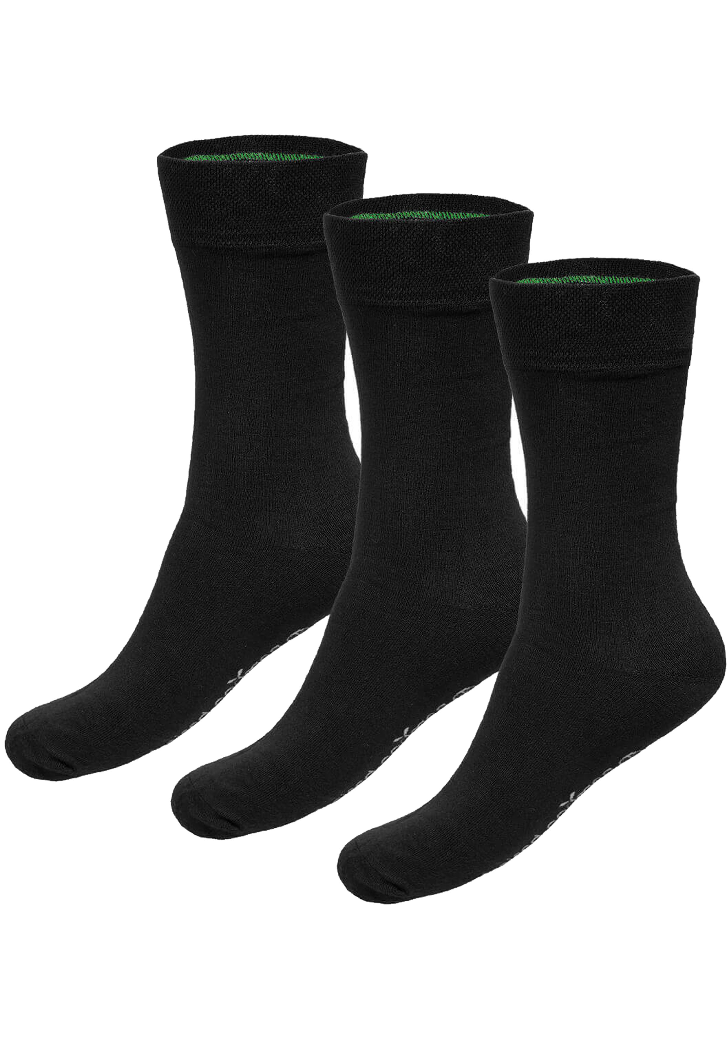 Bamboo Basics Beau socks (3-pack), unisex sokken, zwart