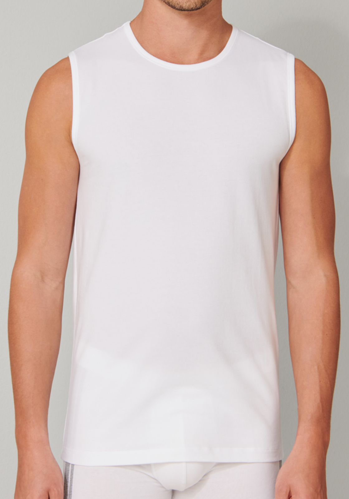 4-4007065790750-schiesser-singlet_HR SCHIESSER 95/5 tanktops (2-pack), O-hals, wit
