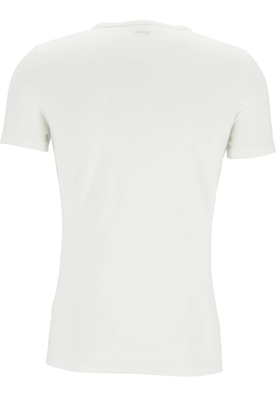 3-7613129951882-sloggi-SL_102051900003_TS_wit_4fotos_with_side_stitch_HR Sloggi Men GO Shirt O-Neck Slim Fit, heren T-shirt (1-pack), wit
