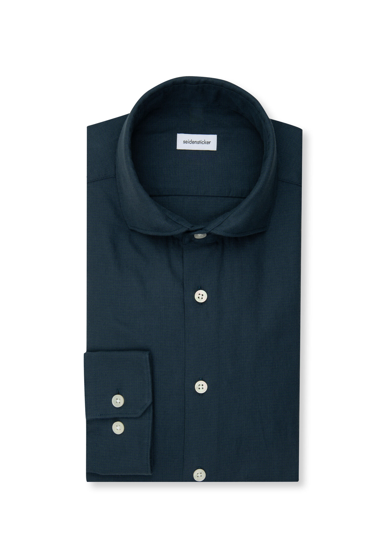 Seidensticker slim fit overhemd, popeline, blauw geruit