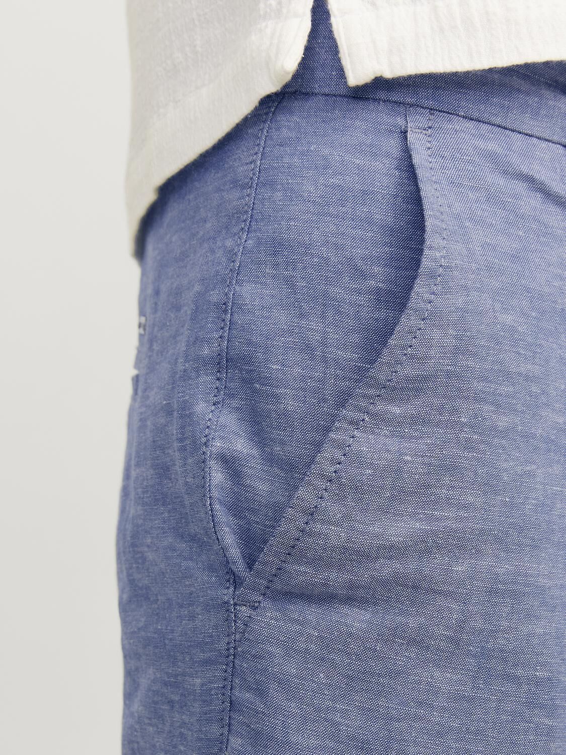 JACK & JONES Ace Summer Chino Pant relaxed fit, heren chino, licht denim melange