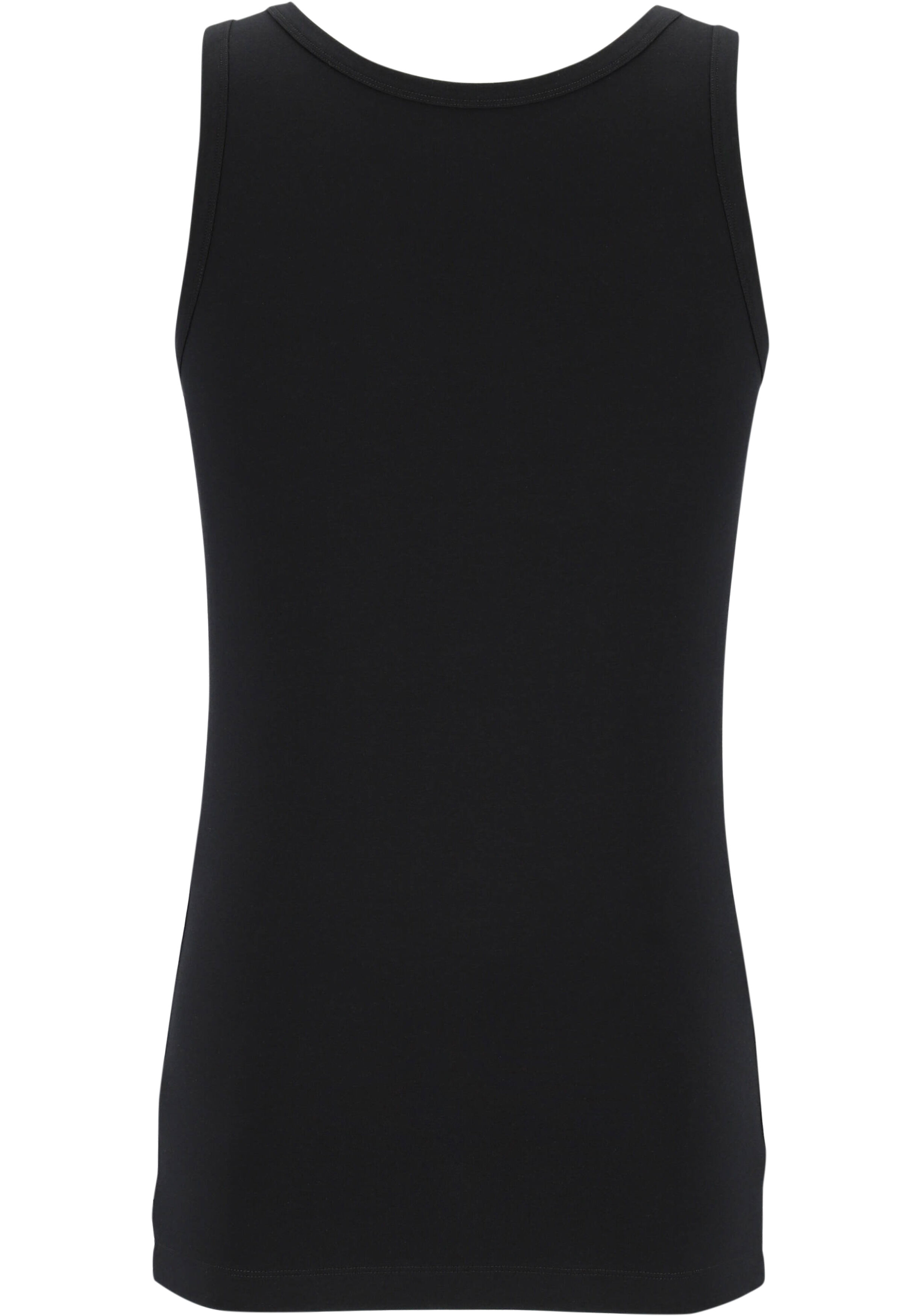 SCHIESSER 95/5 singlets (2-pack), O-hals, zwart