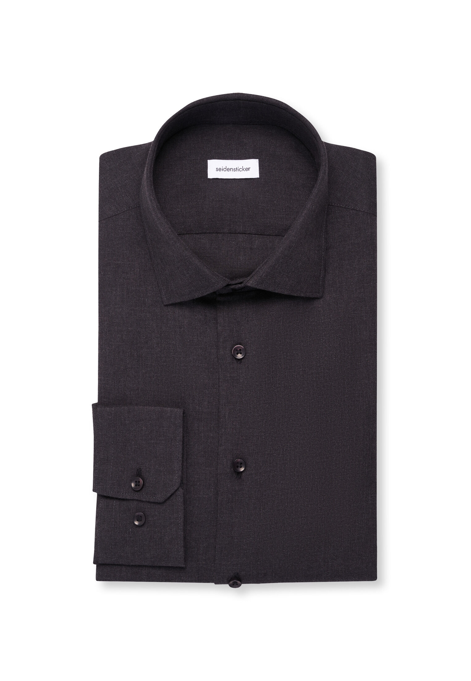 Seidensticker slim fit overhemd, popeline, grijs