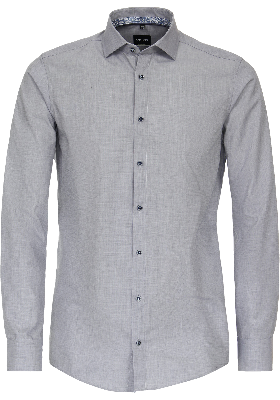 1-4064813808501-venti-overhemd_HR VENTI modern fit overhemd, popeline, blauw
