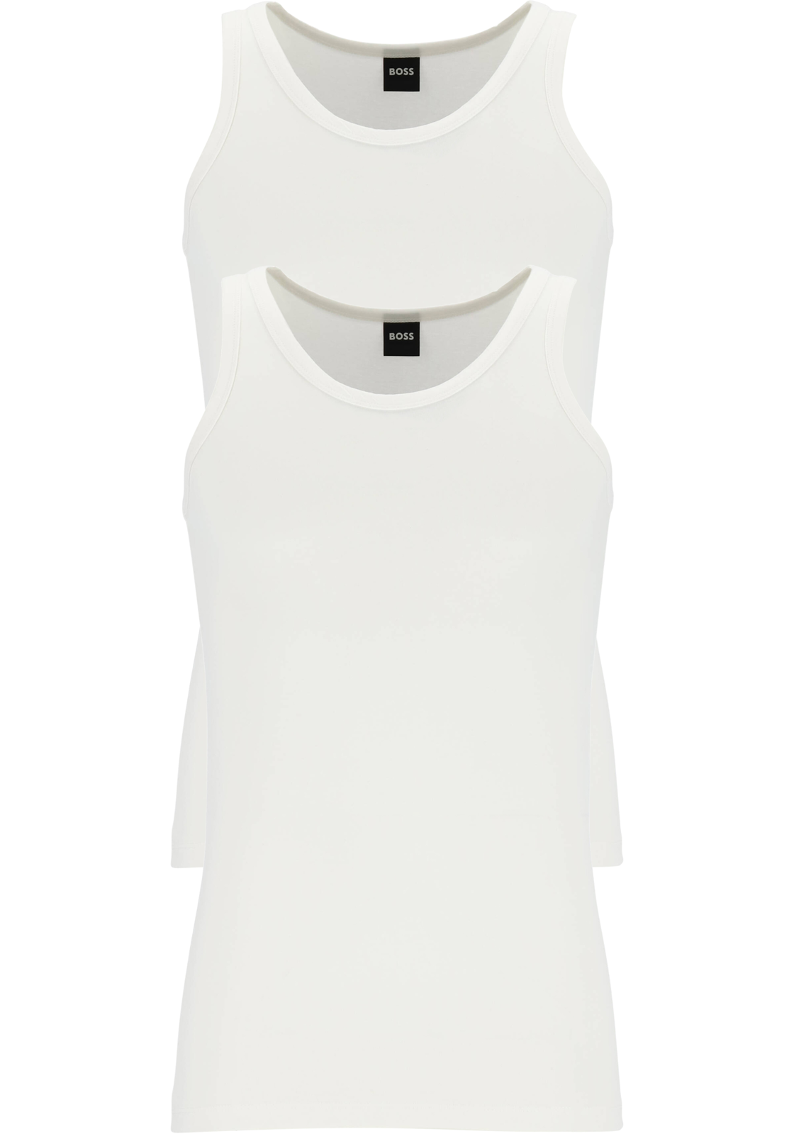 1-4063534486791-hugo_boss-HB_50475291100_SI_2p_wit_2fotos_HR HUGO BOSS Modern stretch tanktops slim fit (2-pack), heren singlets O-hals, wit